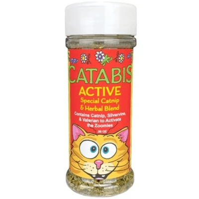 Multipet Catabis Active Catnip Blend Shaker - Premium Catnip Toy for Cats - Interactive Play & Training - Perfect for Indoor Cats & Kittens - Encourages Exercise & Mental Stimulation
