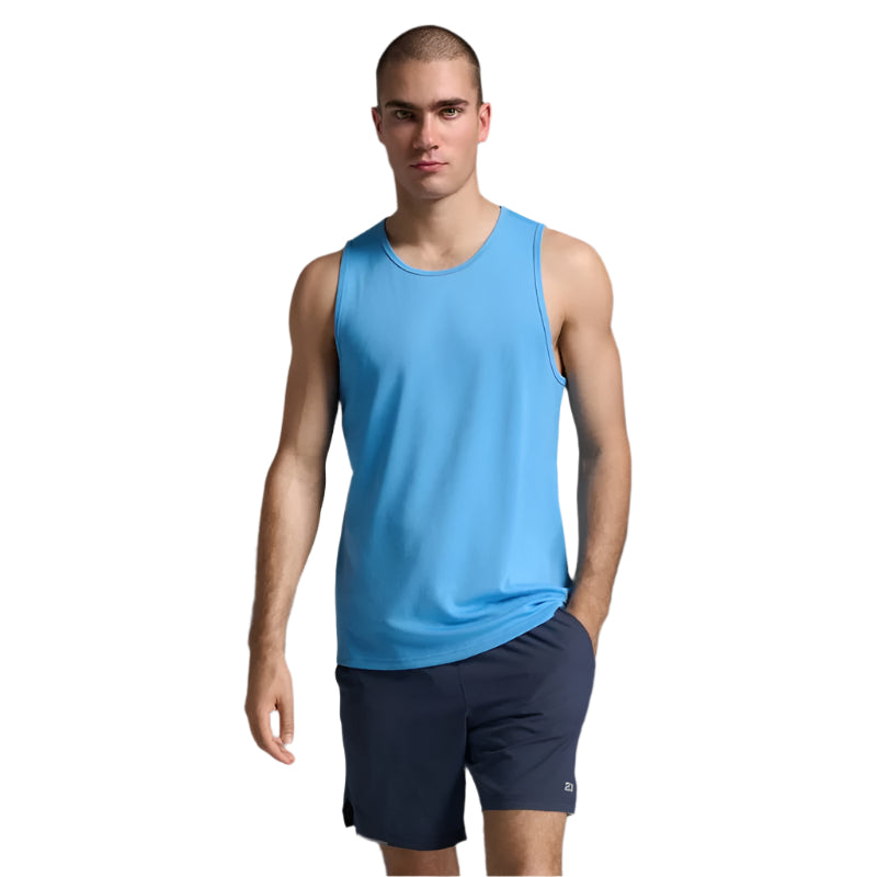 2XU Men's Aero Running Tank Top - Lightweight Performance Workout Shirt for Running, Gym & Training - Moisture Wicking & Breathable Athletic Wear