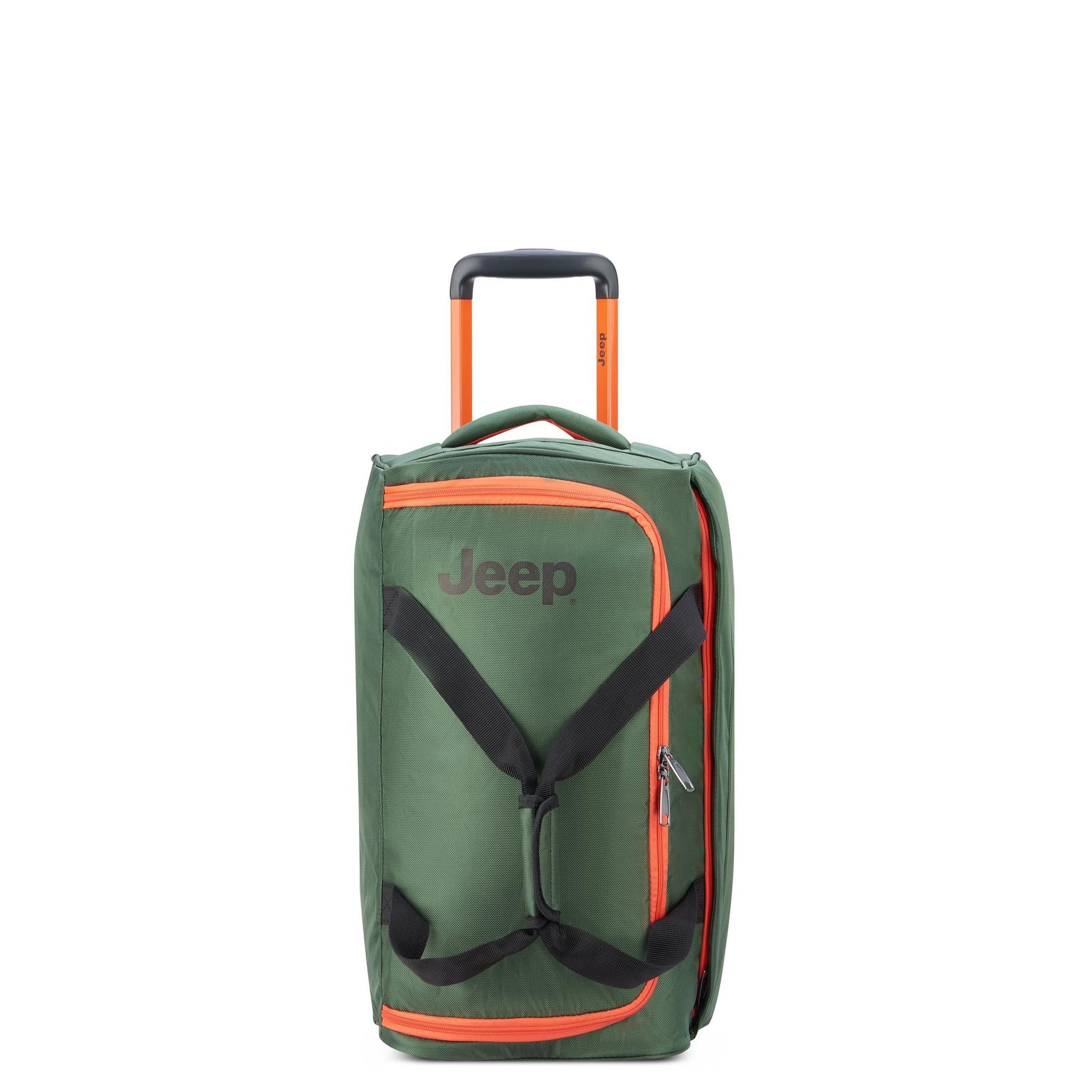 Delsey Jeep JS009D 20-Inch Rolling Duffel Bag - Lightweight Expandable Luggage for Travel, Gym & Weekend Getaways - Perfect Carry-On for Airplanes & Road Trips