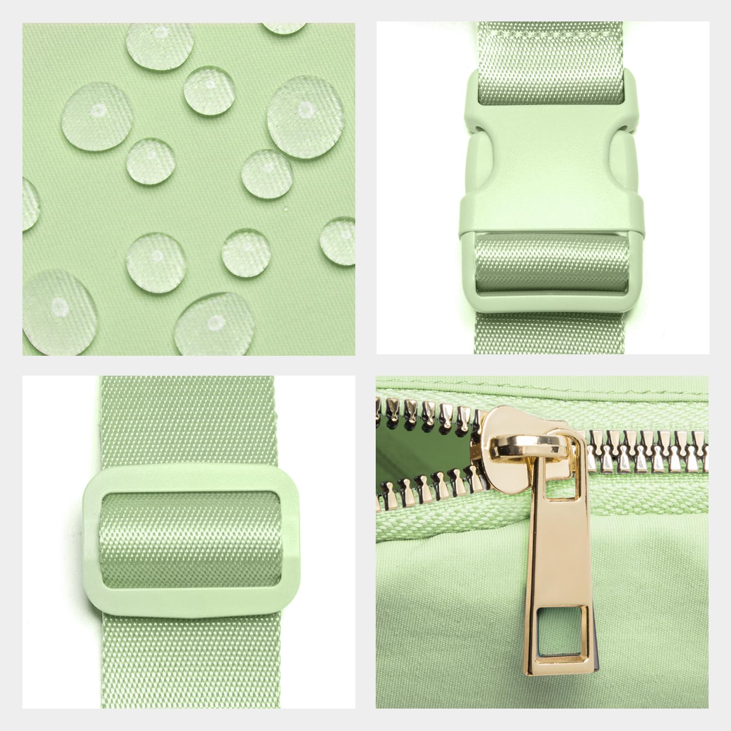Personalized Initial Letter Fanny Pack for Girls - Cute Crossbody Belt Bag for 8-12 Year Olds | Trendy Light Green Gift for Teen Girls & Women | Perfect for School, Travel & Birthday Presents