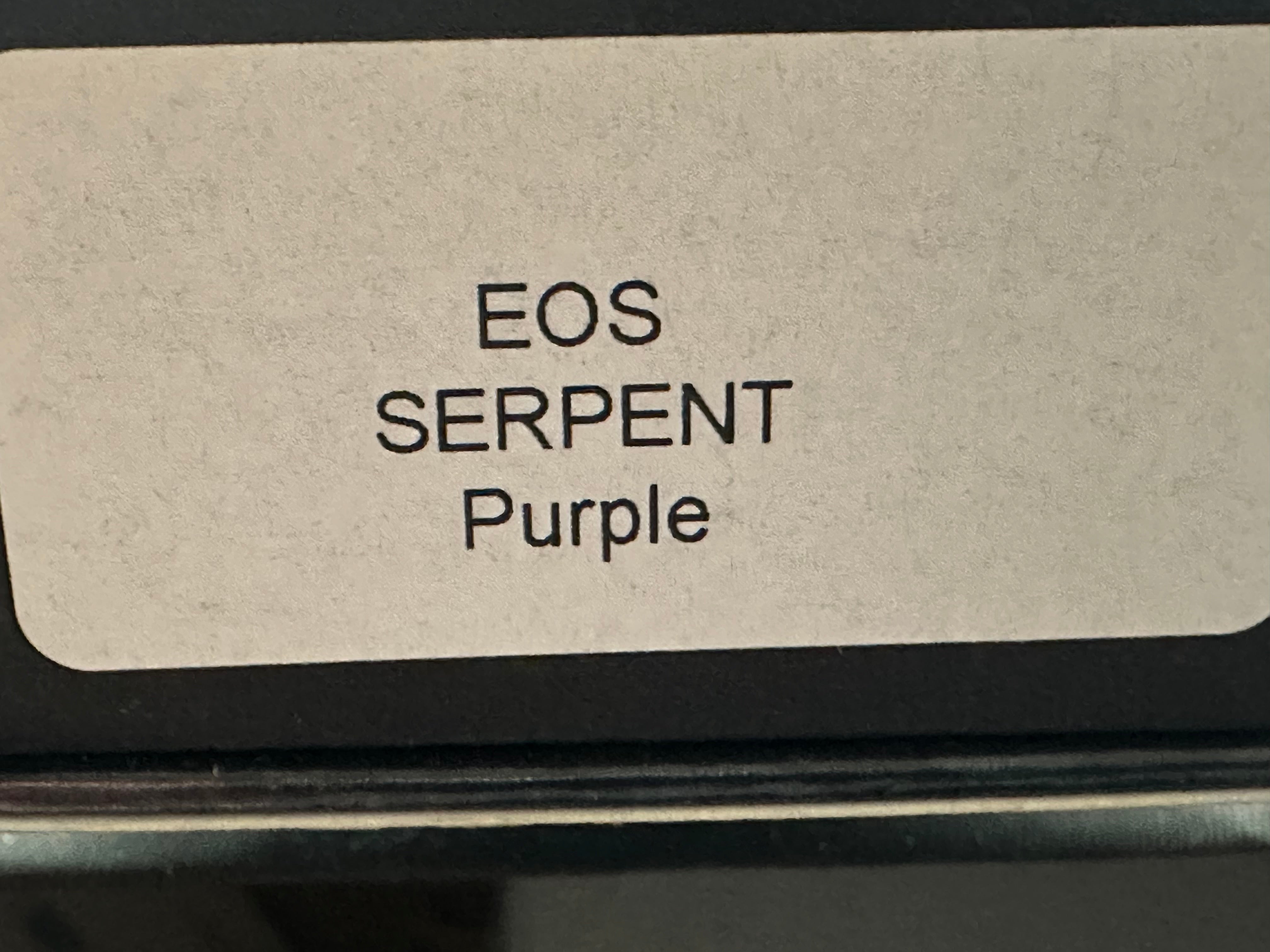 EOS Serpent Purple Titanium Balisong Knife with CPM S30V Spear Point Blade - Perfect for Flipping Tricks, Collecting, and Outdoor Adventures