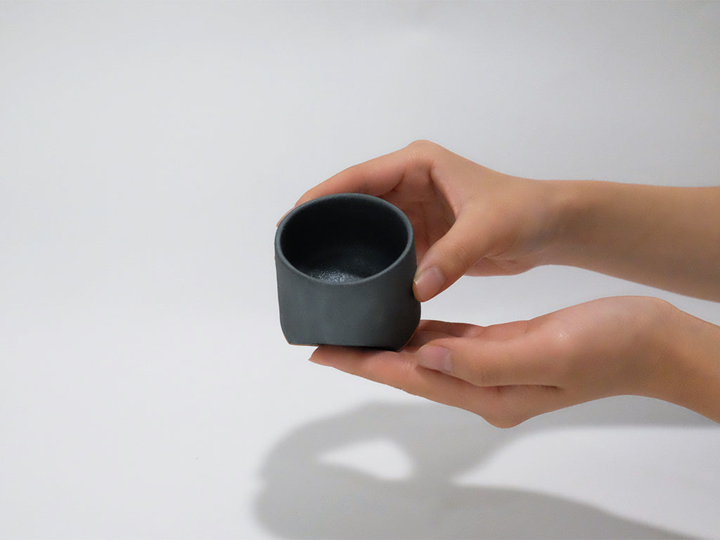 Yasuda Kawara Small Tsuki Cup - Handmade Japanese Ceramic Tea Cup for Matcha, Sencha & Daily Use - Perfect for Home, Office & Gifts