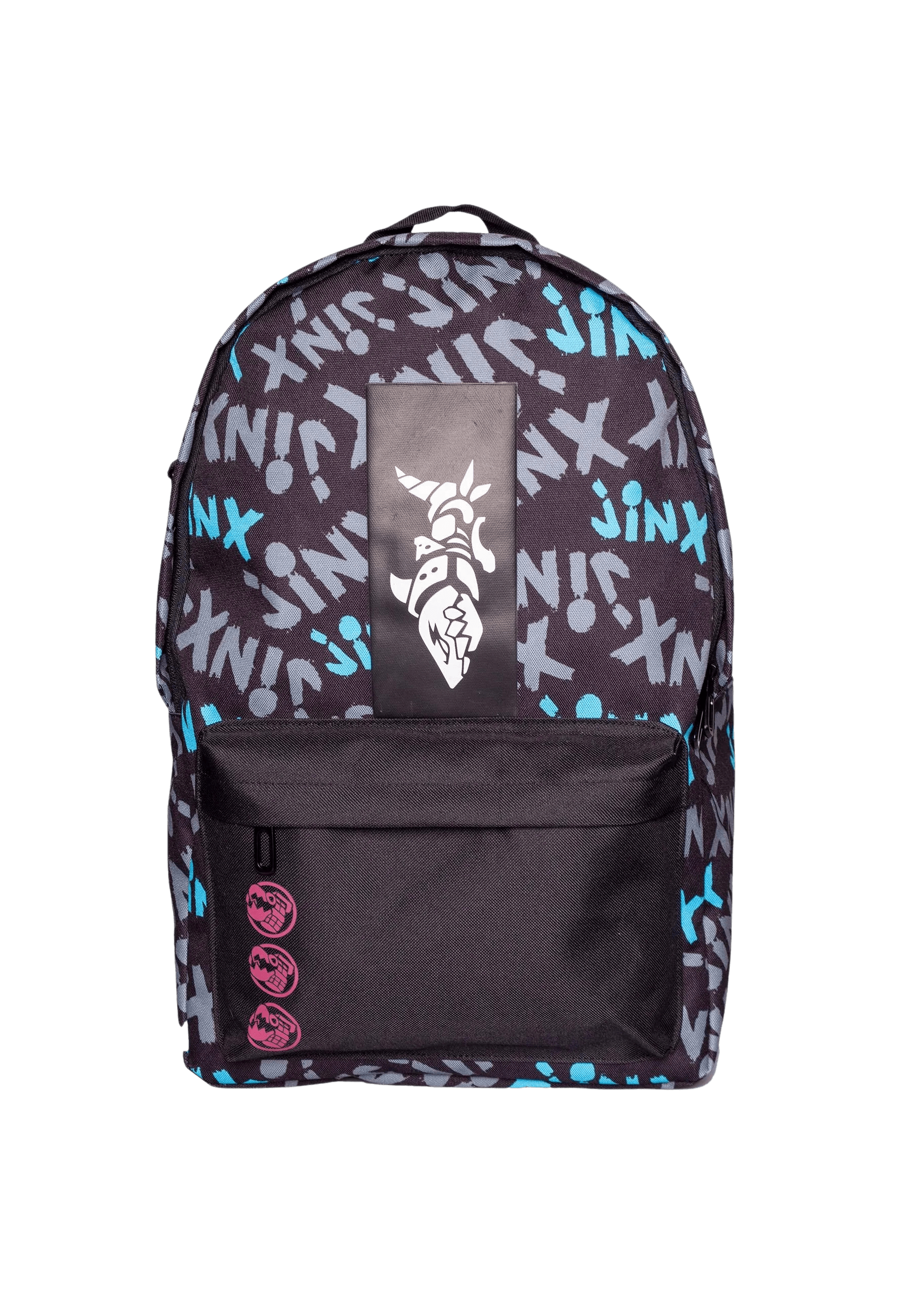 Difuzed Official League of Legends Jinx Themed Basic Backpack - Lightweight School Bag for Gaming Conventions, College & Everyday Use