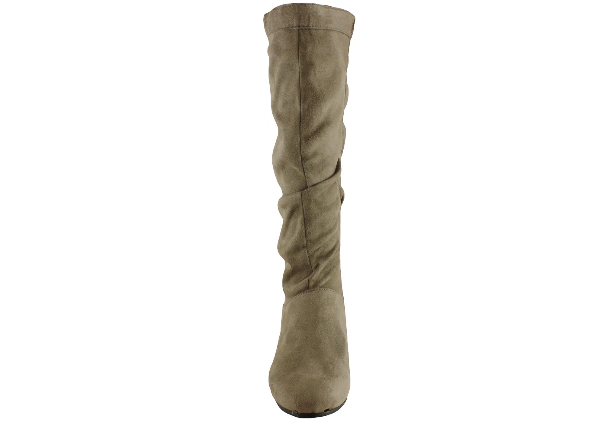 Isabella Brown Larsa Women's Mid Calf Boots - Stylish Leather Ankle Boots for Fall & Winter - Perfect for Office, Casual Outfits and Date Nights