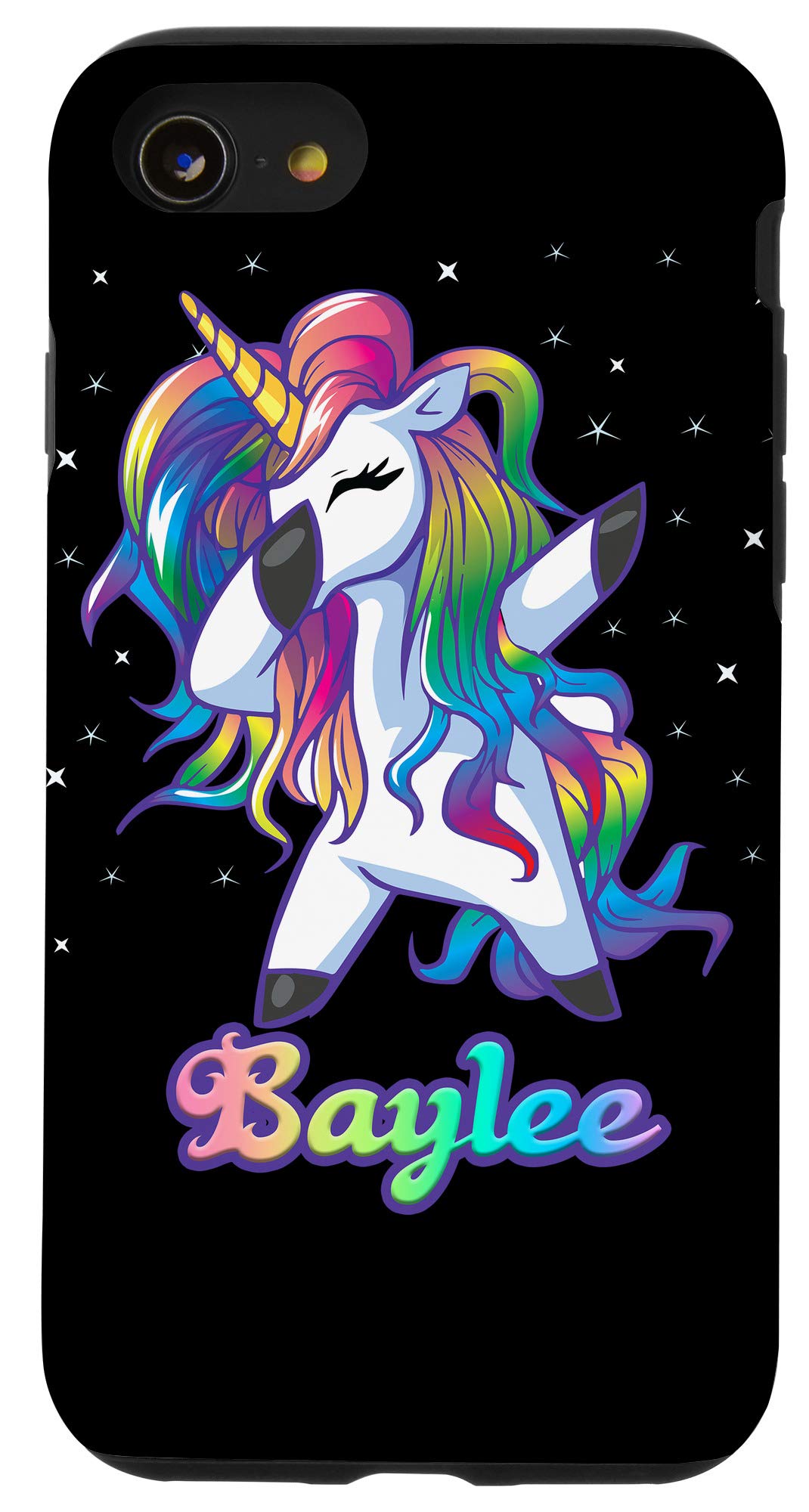 Custom Unicorn Dabbing Baylee iPhone SE (2020)/7/8 Phone Case - Trendy Protective Cover for Everyday Use & Special Occasions