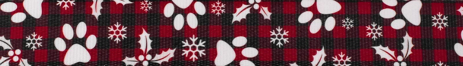 Country Brook Design - Christmas Plaid Polyester Webbing for DIY Crafts, Gift Wrapping & Holiday Decorations - Red and Green Festive Ribbon for Bows, Garlands, Tree Trimming