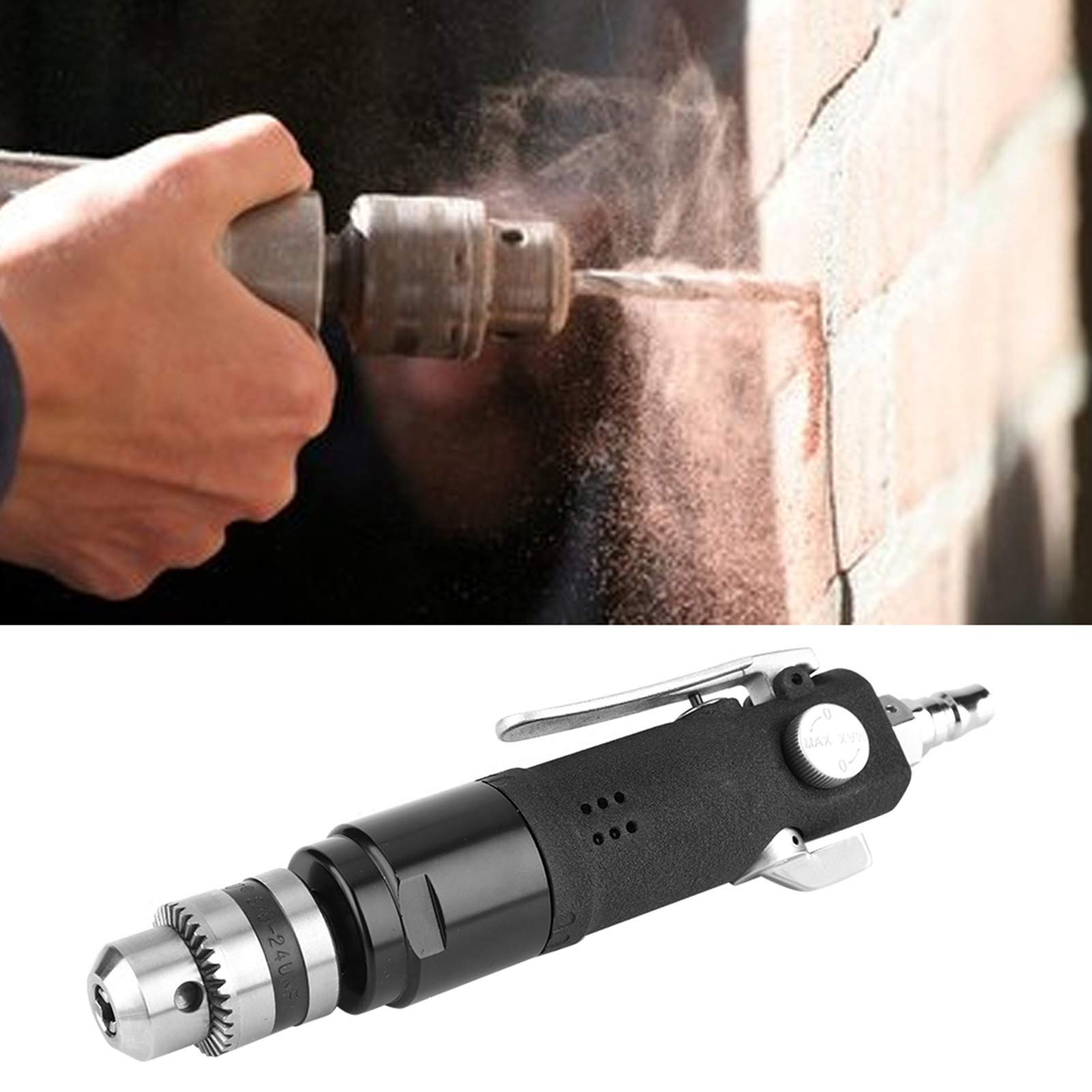 Industrial Straight Mini Air Drill - High-Speed Pneumatic Grinder for Metal, Wood & Furniture Hardware | Perfect for DIY, Woodworking & Metalworking Projects