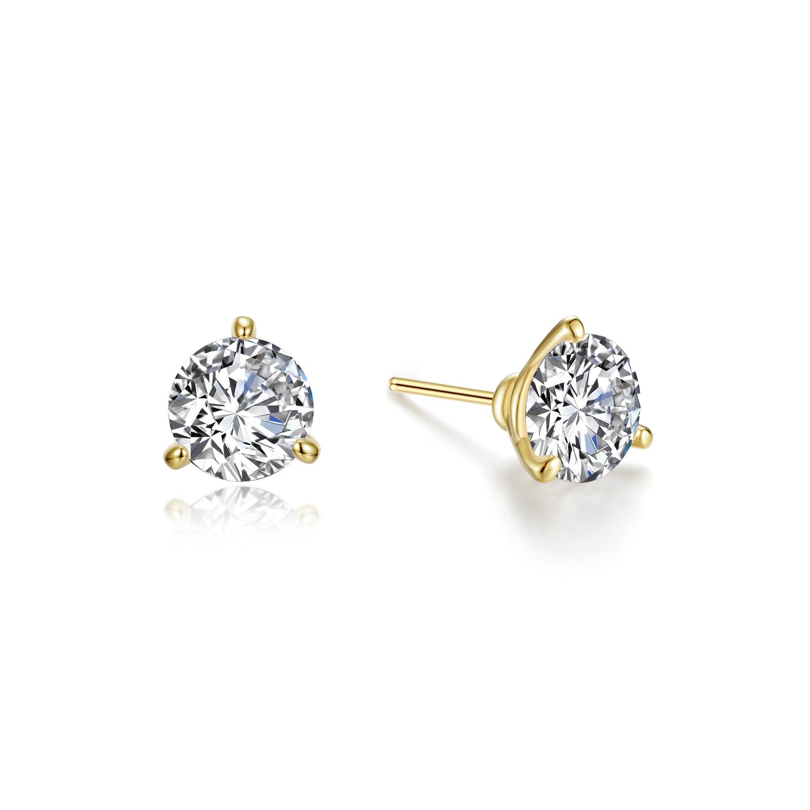 1.5 CTW 3 Prong Stud Earrings for Women - Diamond Simulant Cubic Zirconia CZ Stud Earrings - Perfect for Everyday Wear, Parties & Special Occasions