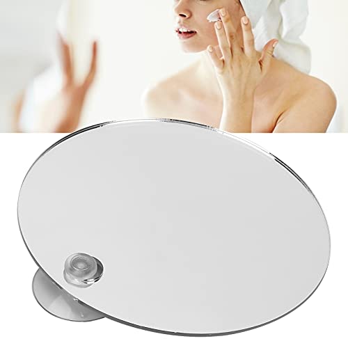 Fogless Shower Mirror - Anti-Fog Shaving Mirror for Bathroom, Wall Mounted Shatterproof Round Mirror for Men & Women, Perfect for Travel and Makeup - Ideal for Steam Showers and Daily Grooming