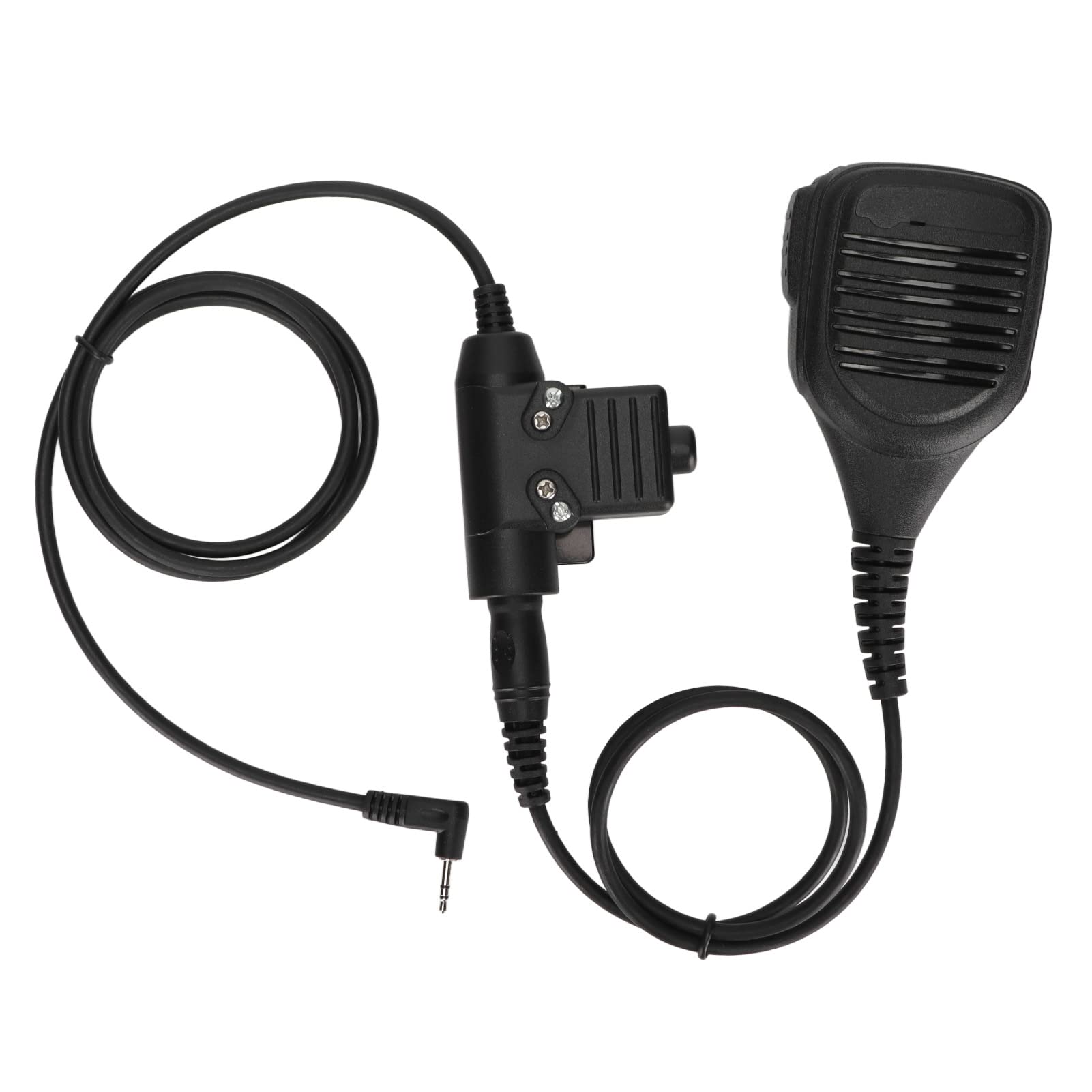 ASHATA Handheld Remote Radio Speaker Microphone for Motorola T5428 6200C T80 - 7.1mm Shoulder Mic with U94 PTT for Walkie Talkies - Perfect for Security, Construction & Outdoor Communication