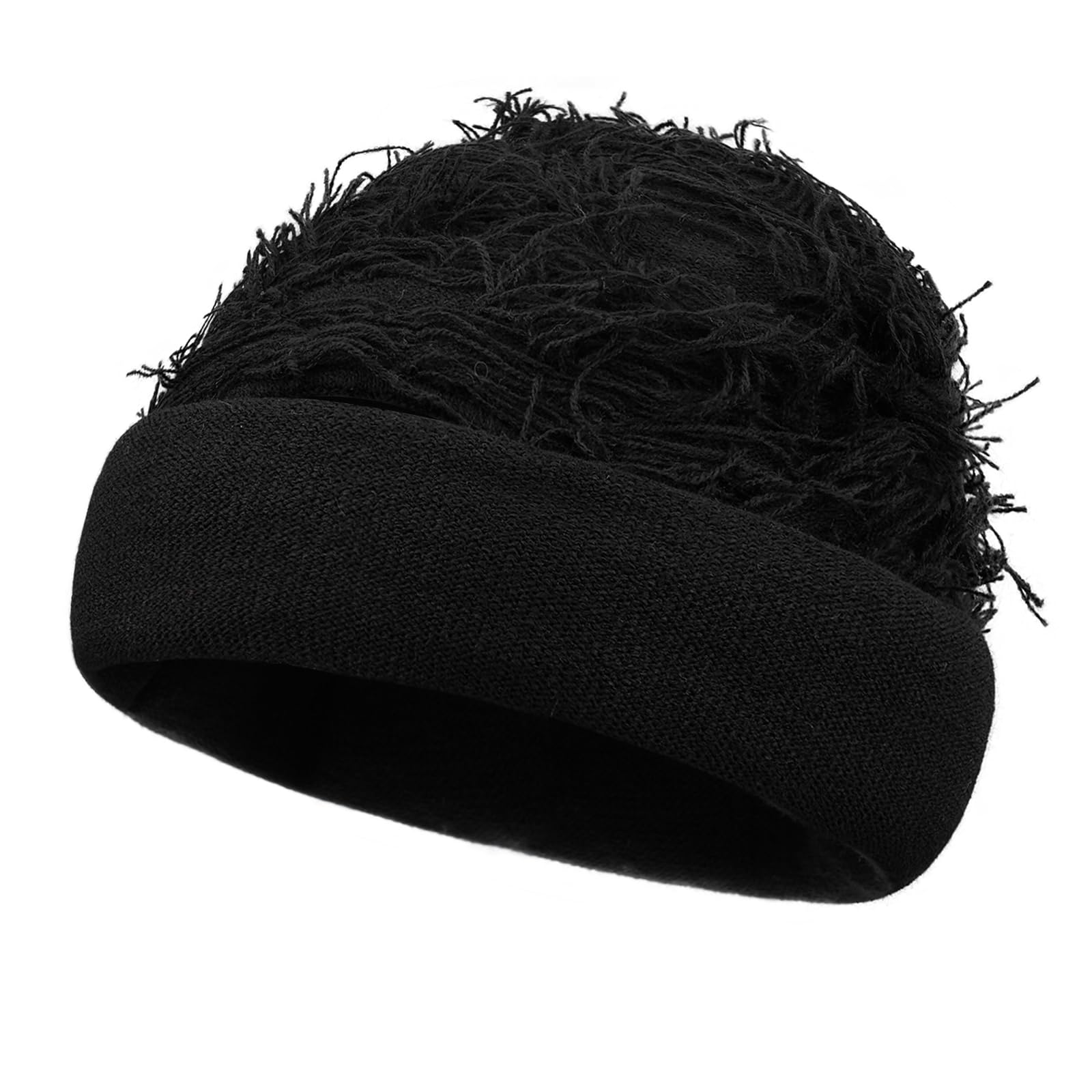 Clakllie Distressed Balaclava - Yeat Shiesty Knitted Full Face Mask for Men & Women - Windproof Winter Ski Mask for Cold Weather & Outdoor Activities