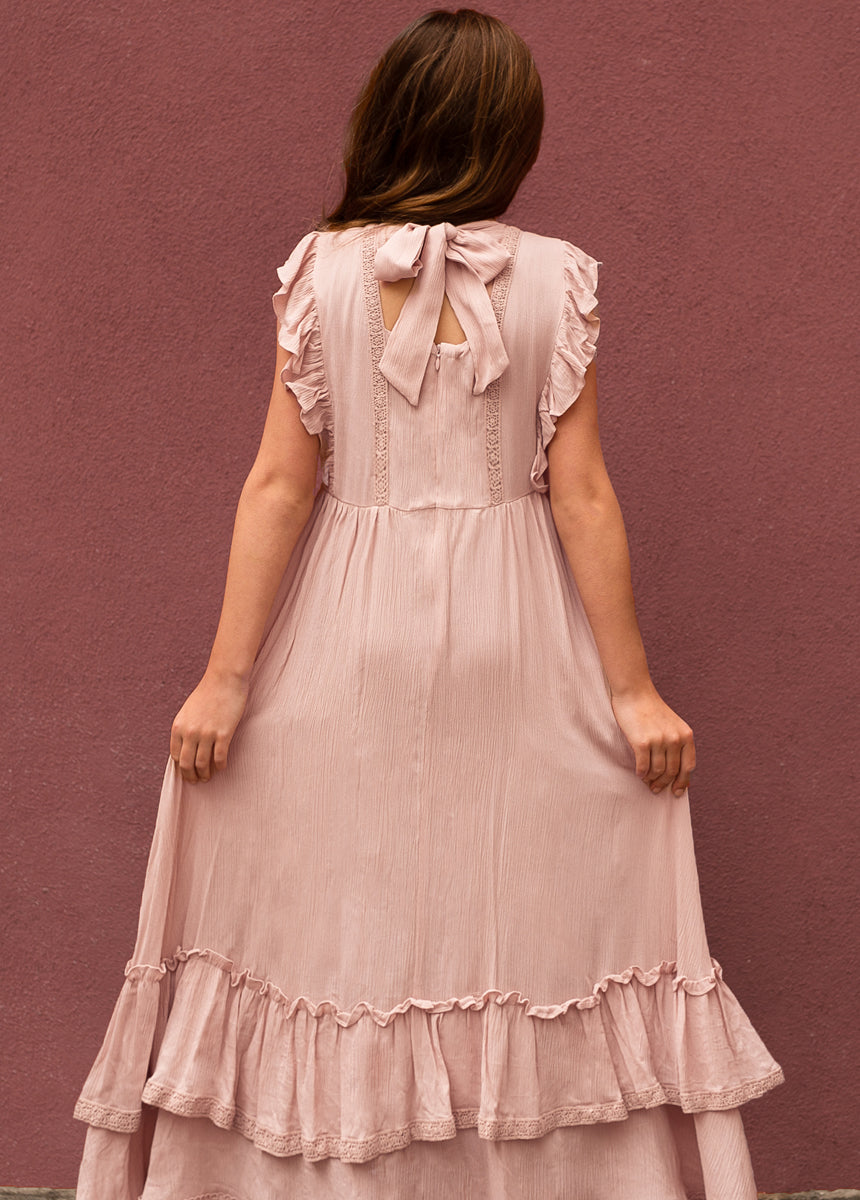Cassia Dress in Lilac - Flowy Floral Midi Dress for Women | Perfect for Summer Weddings, Garden Parties & Date Nights