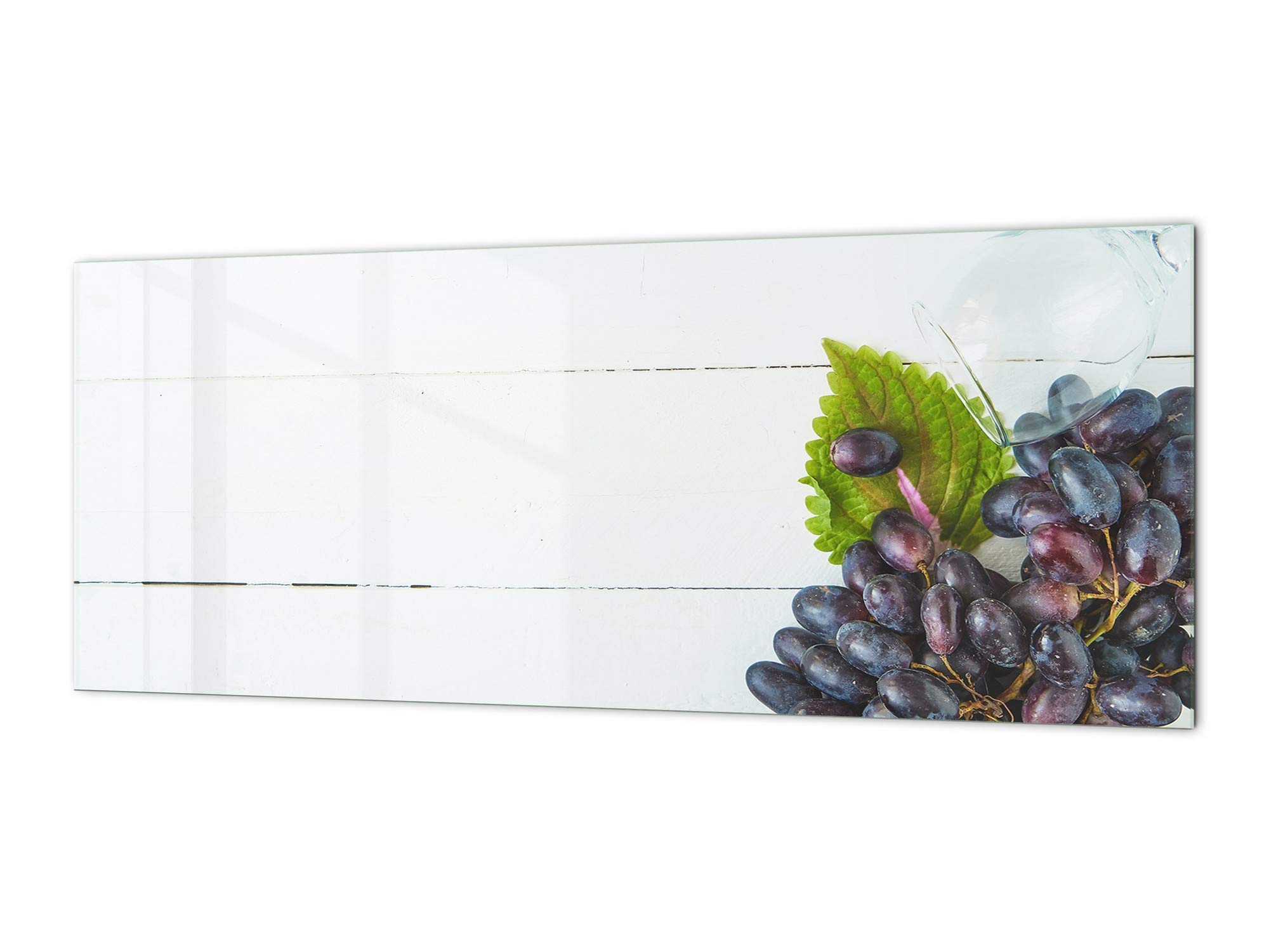 Stylish Glass Backsplash - Wine Series BBS12 Photo Glass Upstand | Elegant Kitchen Wall Protection for Wine Bars & Modern Homes