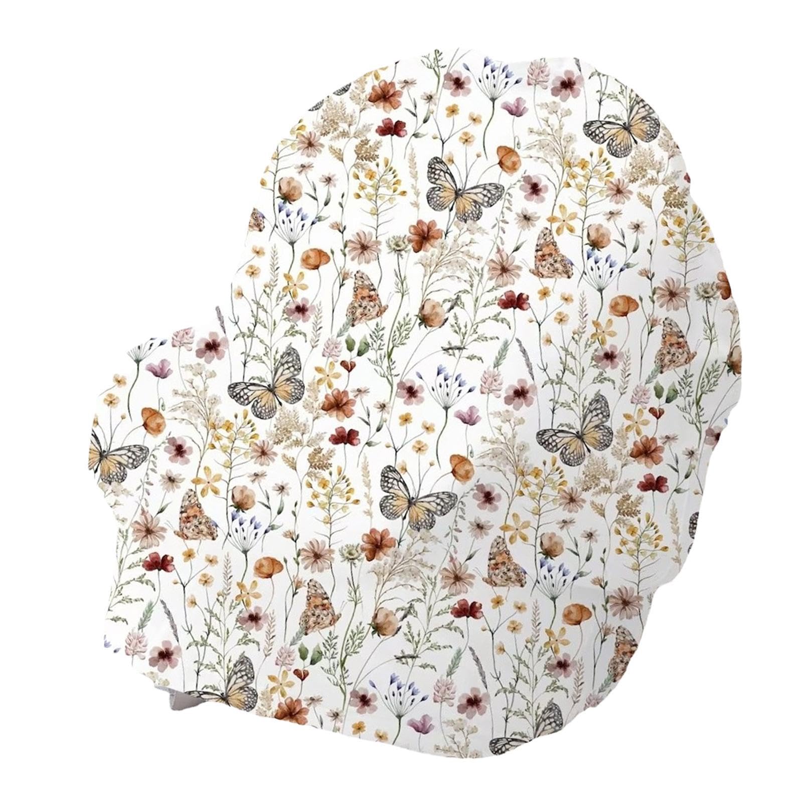 Breathable Baby Car Seat Cover - Portable & Lightweight Nursing Cover for Breastfeeding | Perfect for Travel, Strollers & Car Seats