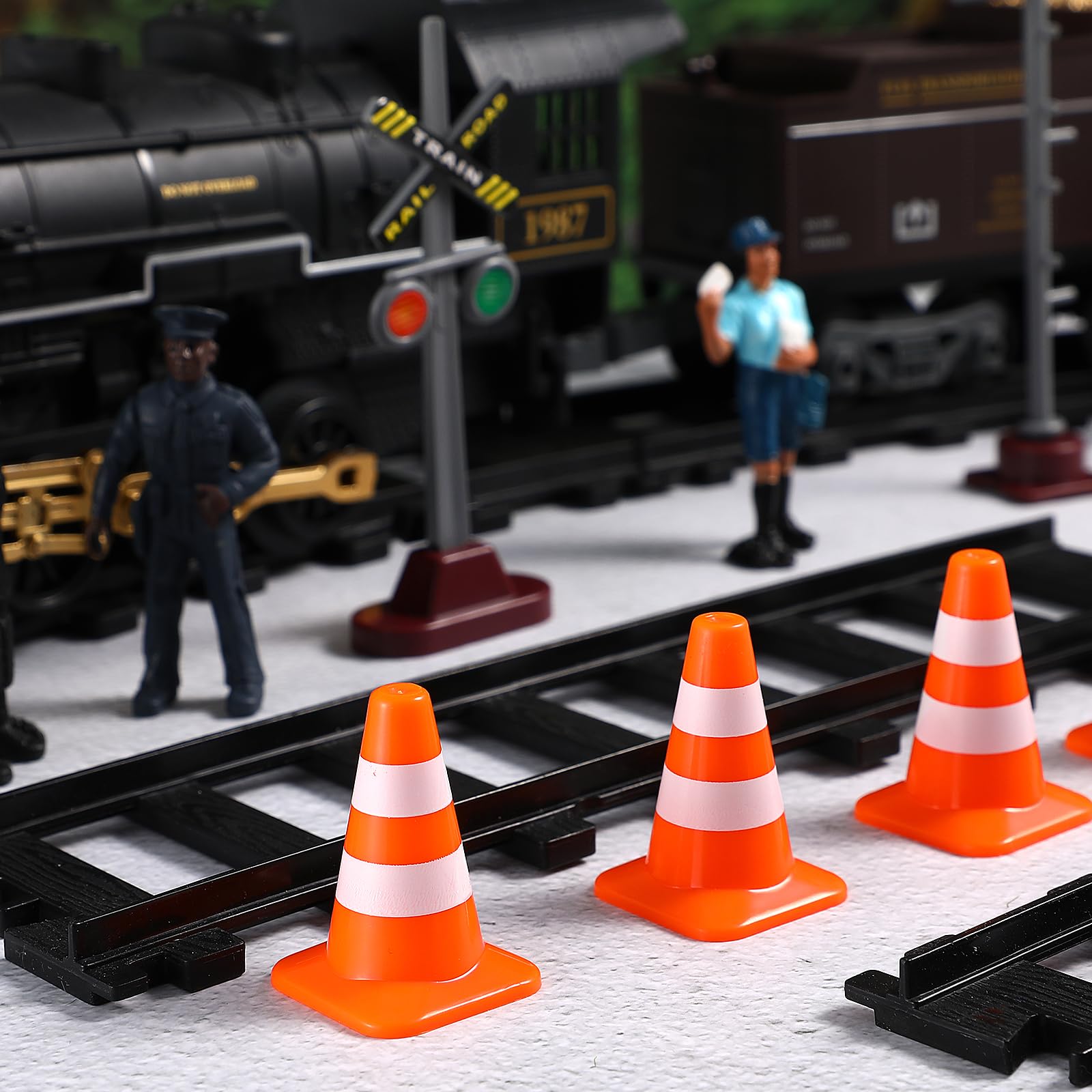 14pcs Mini Traffic Cones - Small Road Safety Cones for Kids, Construction Toys, Teaching Traffic Signs, Party Decorations & Sand Table Scenes | Perfect for Playtime, Classroom Learning & DIY Projects