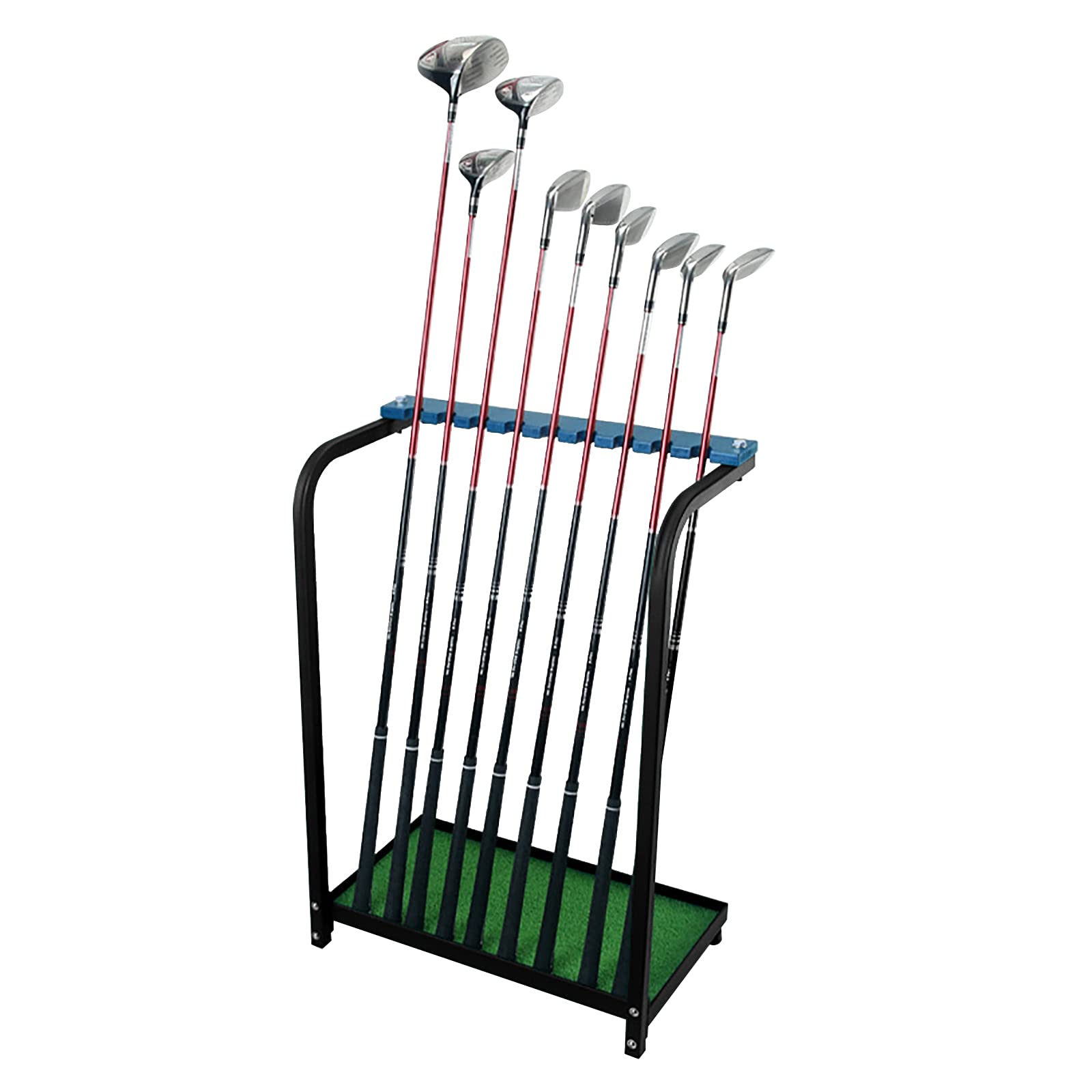 OUKANING Golf Club Organizer Stand - 9/18/27 Hole Metal Golf Putter Rack - Durable Golf Club Display Shelf for Home, Garage & Golf Course Storage