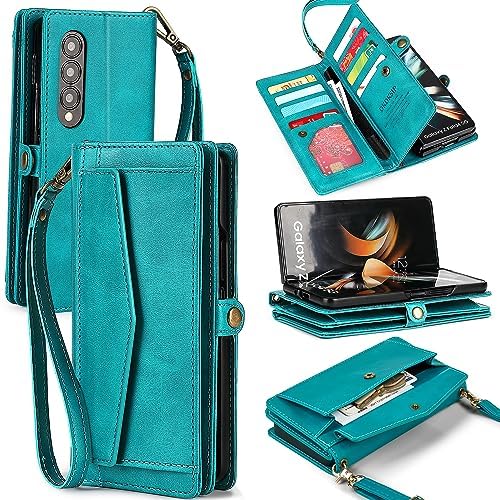 Samsung Galaxy Z Fold 5 Wallet Case - PU Leather Flip Cover with Card Holder & RFID Blocking | Perfect for Business Travel & Daily Protection