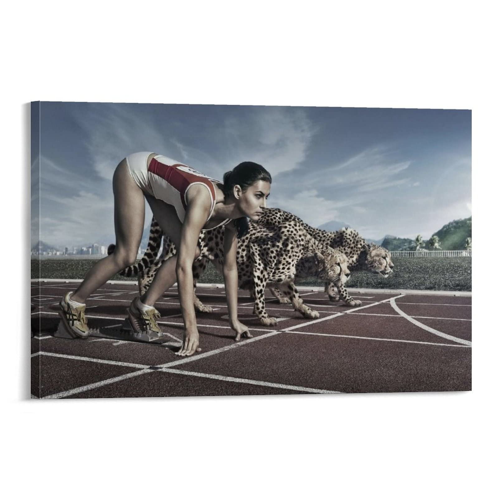 Motivational & Sports Posters - Aesthetic Wall Art for Bedroom, Living Room Decor - Abstract Prints, Leopard Race & Beauty Designs - Perfect for Home, Office & Gym Wall Decor