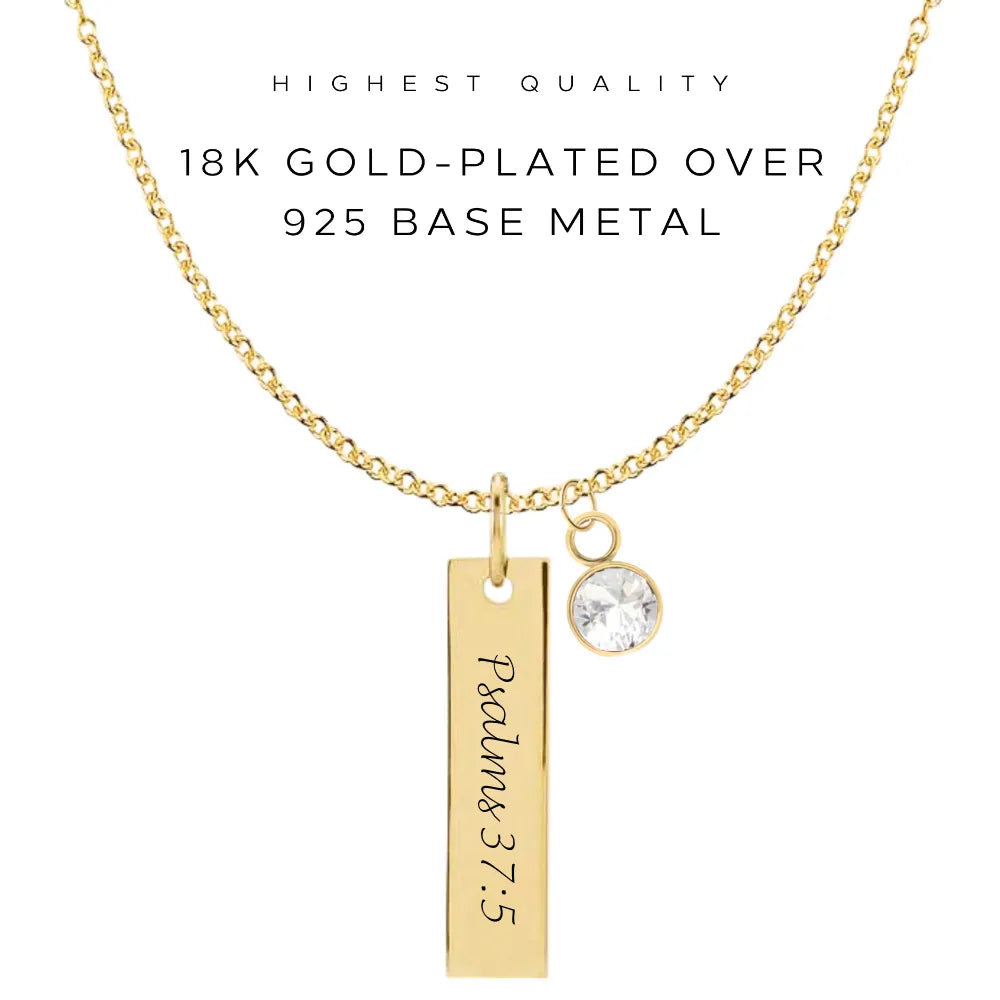 Personalized Engraved Vertical Bar Necklace for Women - Custom Name & Date Jewelry Gift - Perfect for Anniversaries, Birthdays & Special Occasions