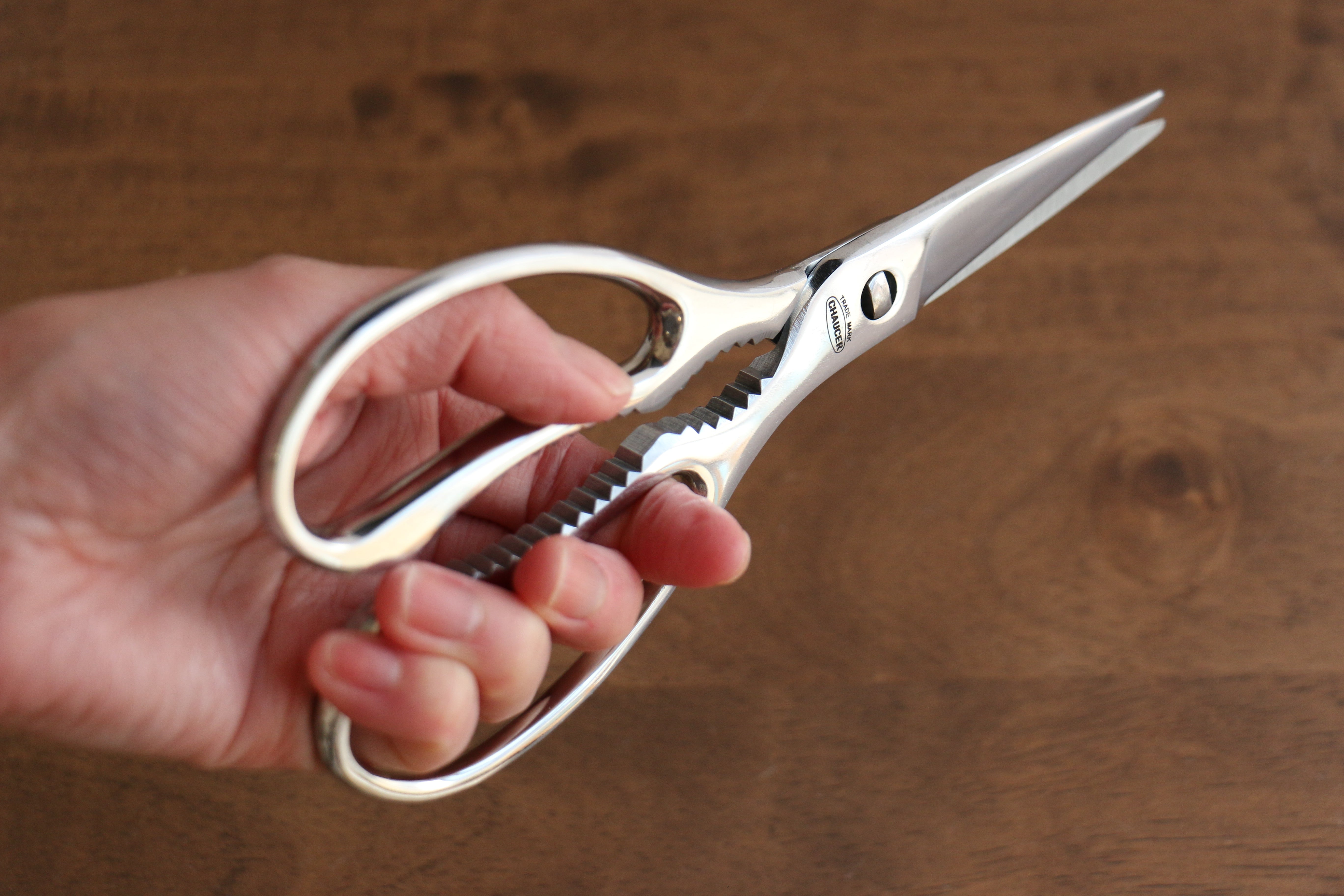 Premium Kokkusan Stainless Steel Kitchen Scissors - Heavy Duty Multi-Purpose Food Shears for Cutting Meat, Herbs, Poultry - Perfect for Cooking, Baking & Food Prep