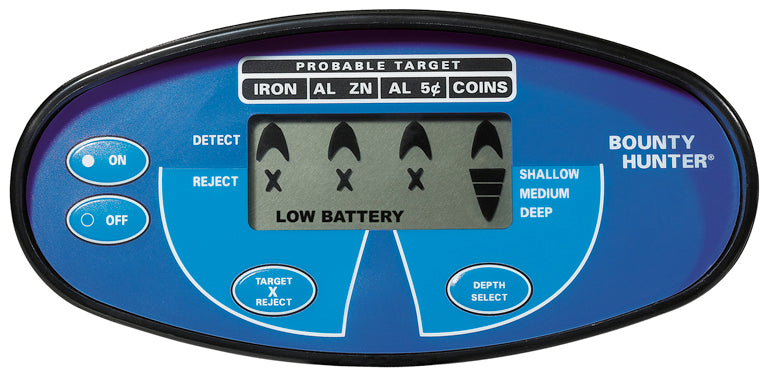 Bounty Hunter Quick Silver Metal Detector - Professional Gold & Coin Finder with LCD Display | Perfect for Beach, Park & Treasure Hunting Adventures