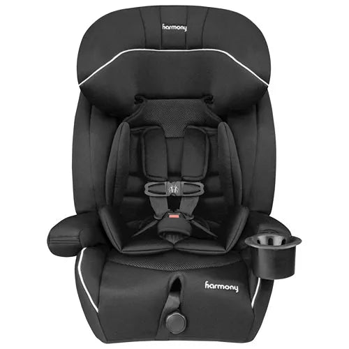 Harmony Defender MAX 360 3-in-1 Deluxe Convertible Car Seat for Toddlers - Midnight Black | Safe & Comfortable for Infants to Big Kids | Perfect for Long Road Trips & Daily Commutes
