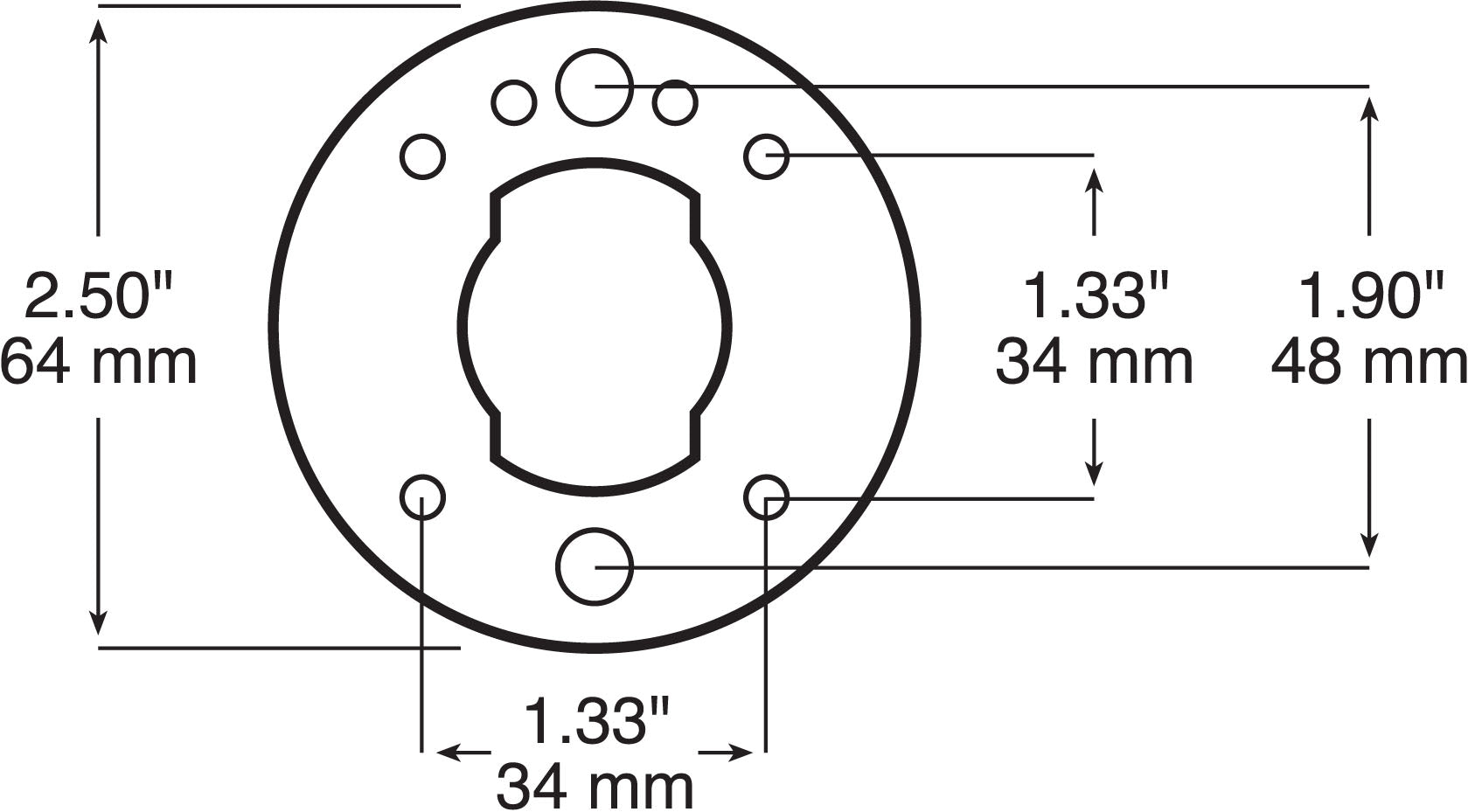 PM 2594 2 1 2 LED Surface Mount Brackets - Durable Light Mounting Solution for Home & Office Lighting Fixtures