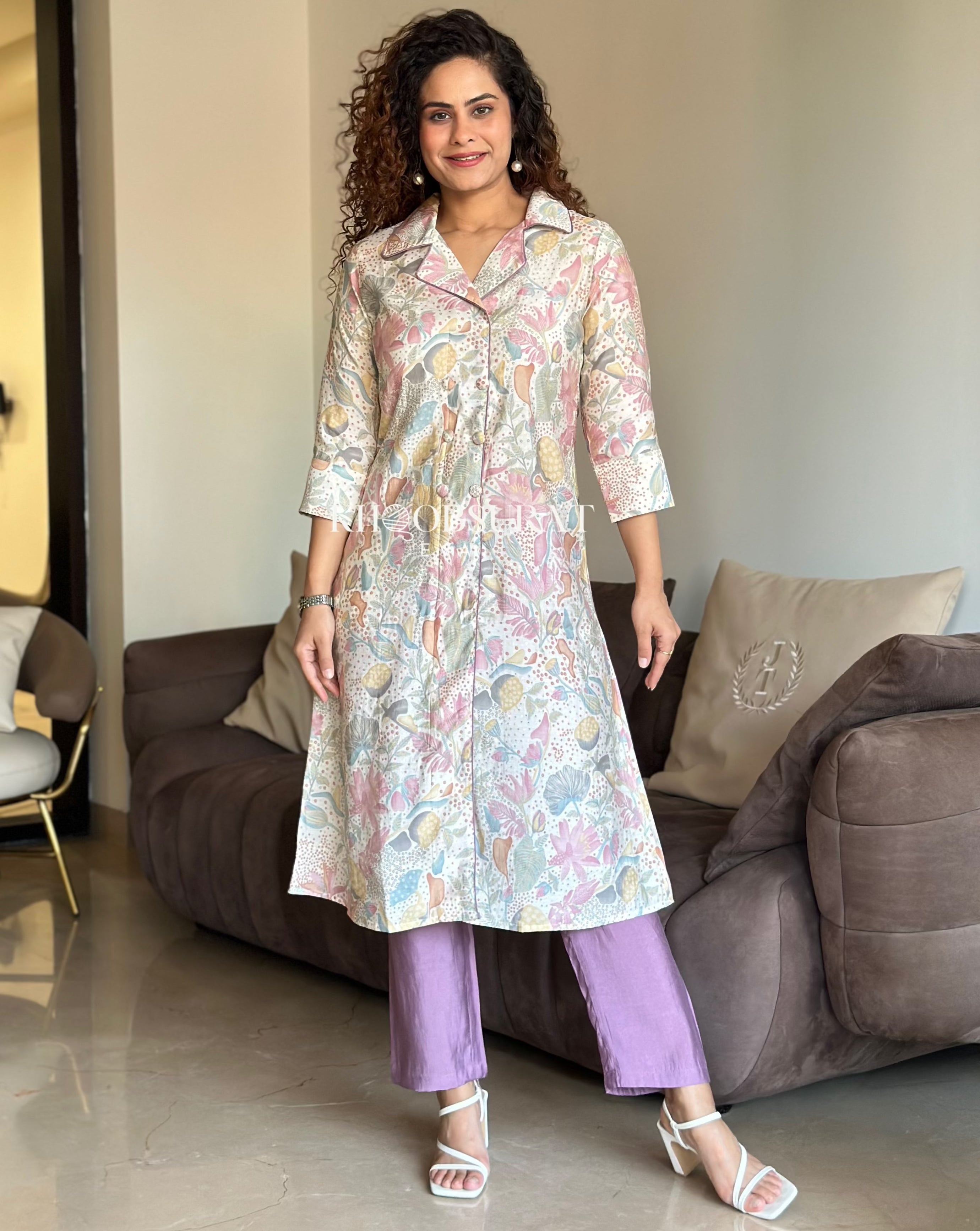Stylish Purple Kurta Set for Women - Comfortable & Trendy Casual Outfit - Perfect for Festivals, Parties & Everyday Wear