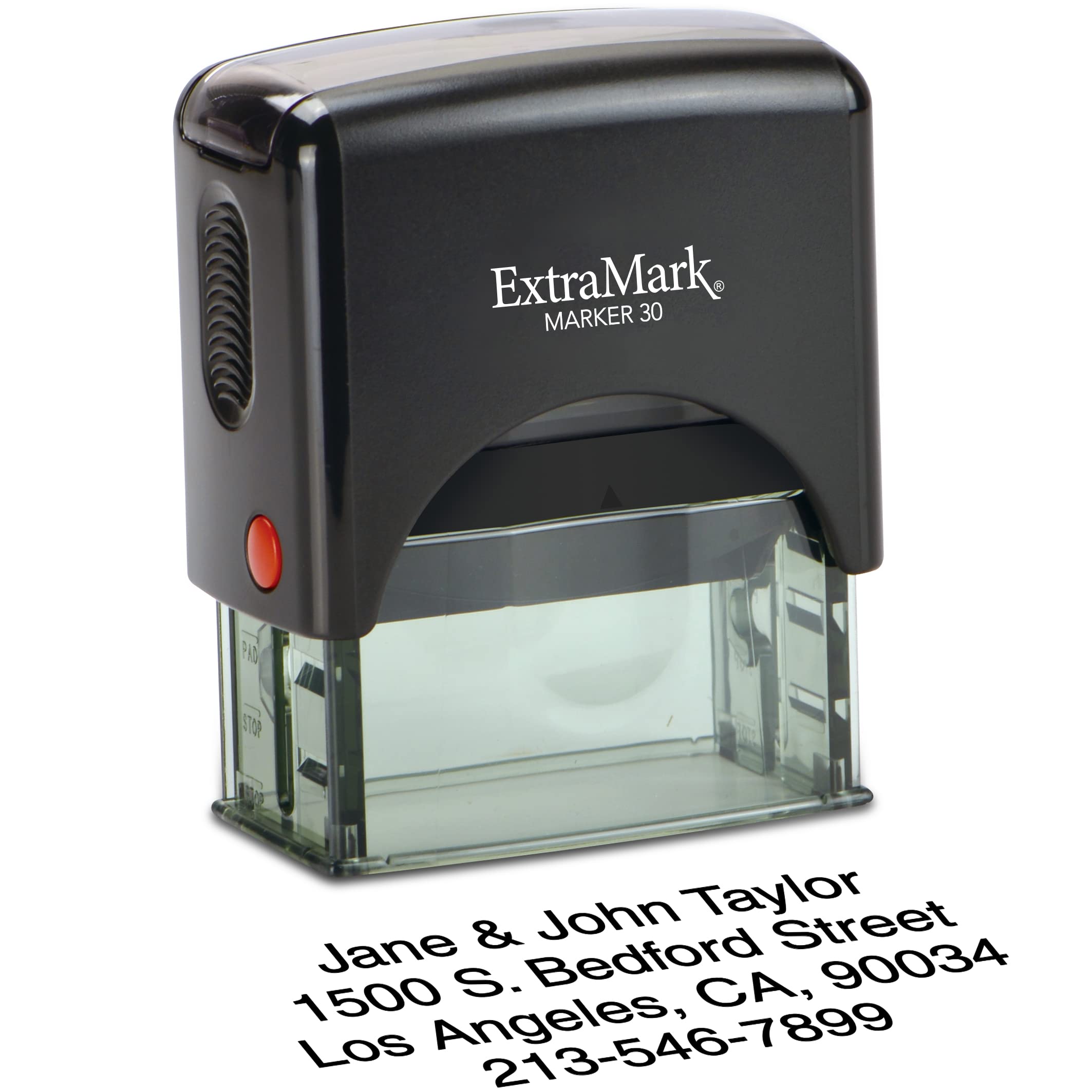 Personalized Return Address Stamp - Custom 4 Line Self Inking Stamp with Multiple Font & Color Options - Perfect for Wedding Invitations, Business Mail & Home Office Use
