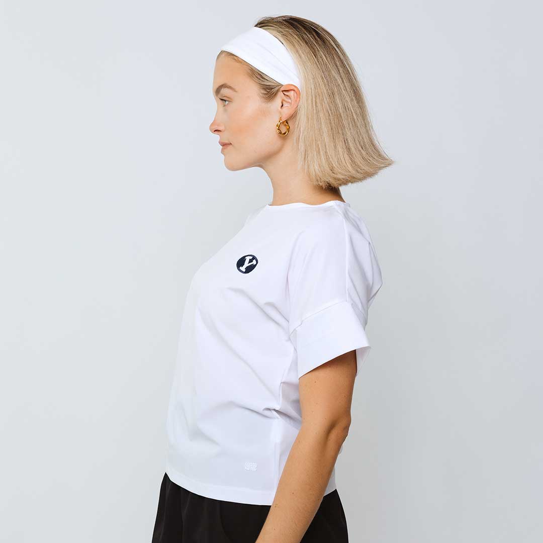 BYU Boss T-Shirt for Men - Premium Cotton White Tee - Comfortable Casual Wear for Everyday, Work & Street Style