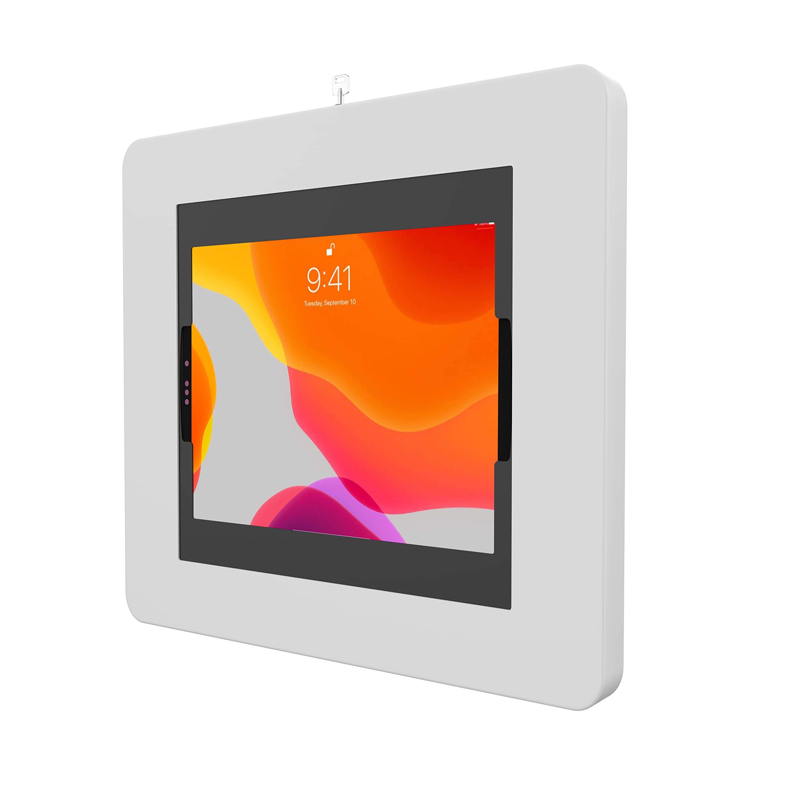 Secure Locking iPad Wall Mount - Anti-Theft Tablet Enclosure with Key Lock & Cable Management for iPad Pro 13