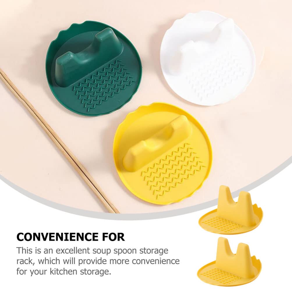 Hemoton 2-Pack Silicone Pot Lid Holder & Kitchen Utensil Organizer - Space-Saving Cookware Storage Rack for Pots, Pans, Ladles & Spoons - Perfect for Cabinet, Drawer or Countertop Organization in Modern Kitchens
