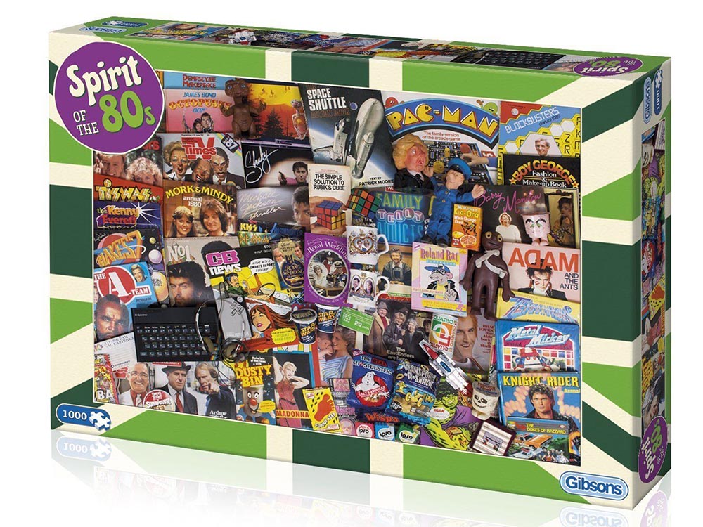 Gibsons 1000-Piece Jigsaw Puzzle - Spirit of the 80s Retro Nostalgia | Challenging Adult Puzzle for Home Decor, Family Game Night & Relaxation