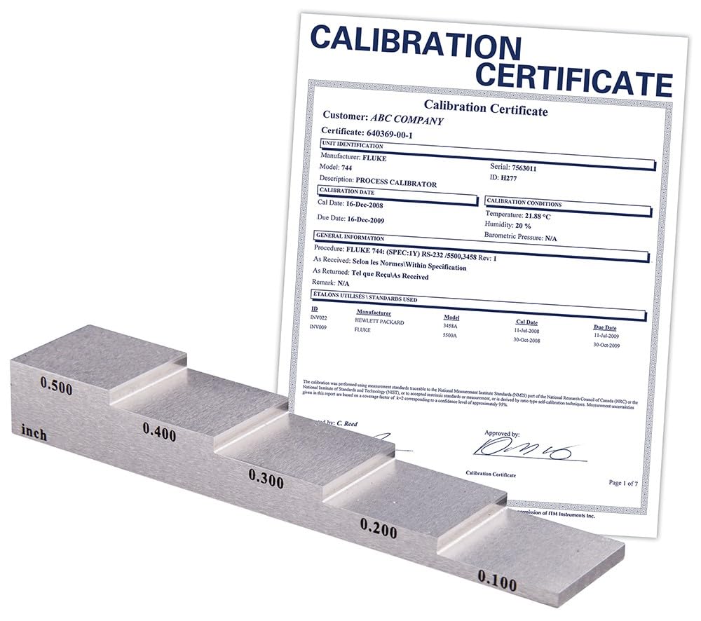 REED Instruments R9060 5-Step Calibration Block for Temperature Sensors - High Accuracy Industrial Thermocouple Calibration Tool for HVAC, Food Safety, and Laboratory Testing