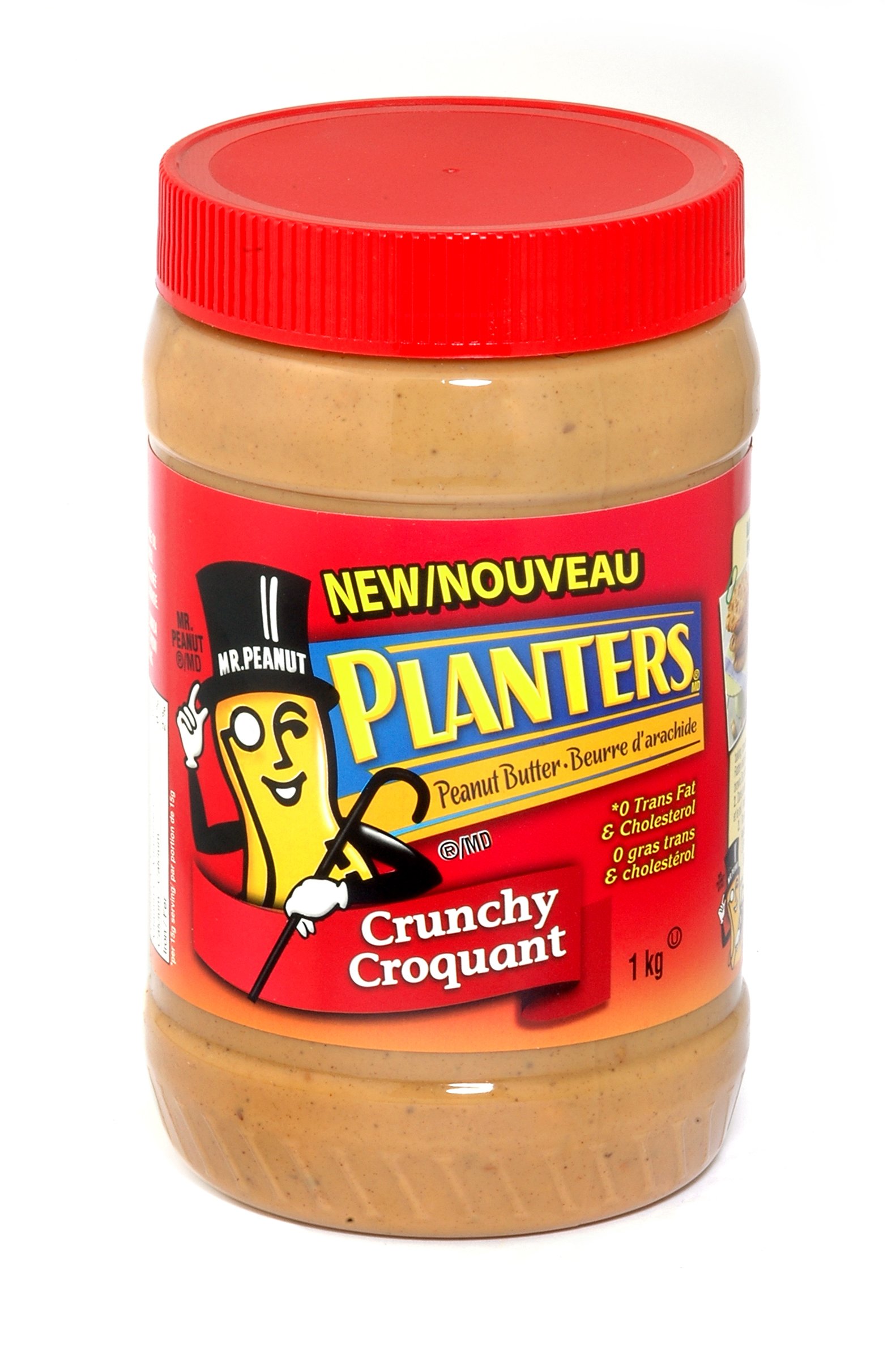 Crunchy Peanut Butter by Planters - 1kg Jar | All-Natural Spread for Sandwiches, Baking & Healthy Snacks