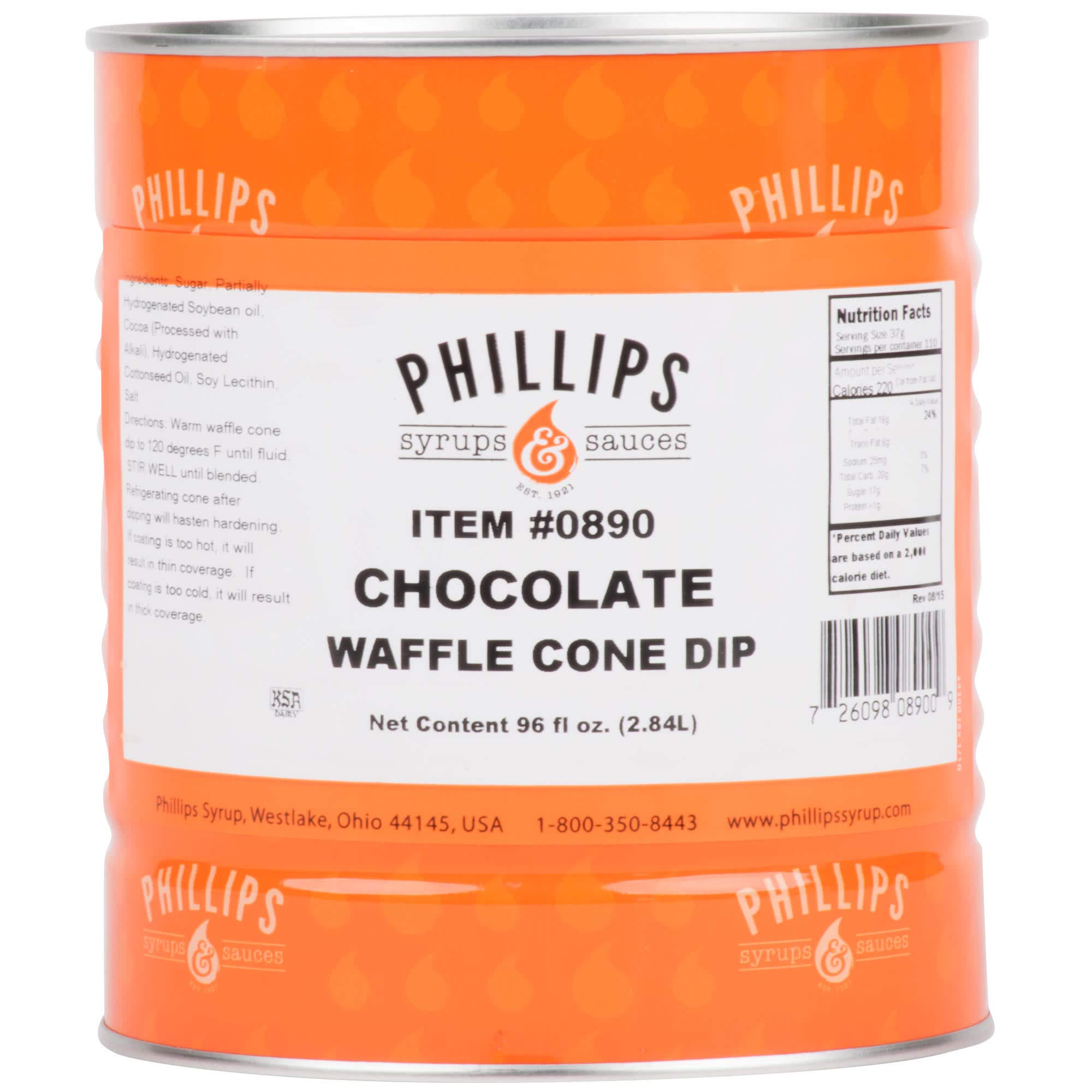 Premium Chocolate Waffle Cone Dip - 10 Can Bulk Pack for Ice Cream & Dessert Toppings | Perfect for Ice Cream Shops, Bakeries & Home Use