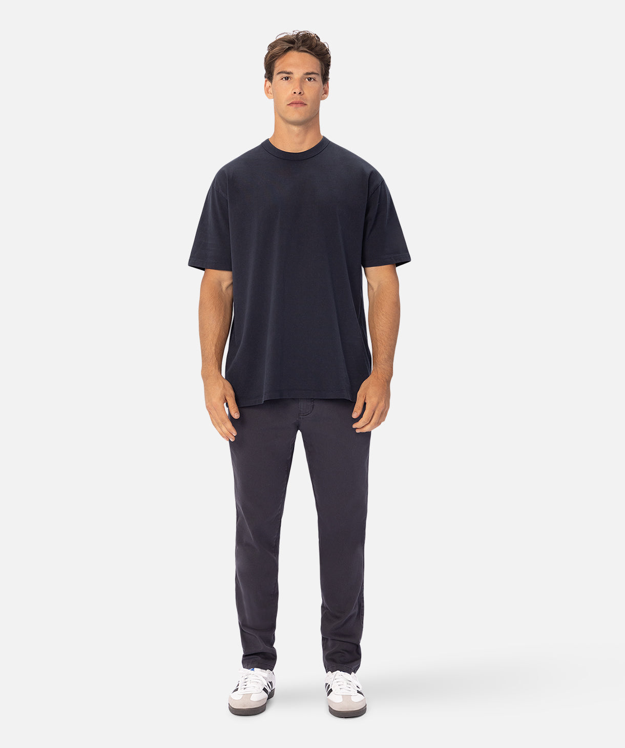 Slim Comfort Cuba Chino Pants for Men - Classic Antique Navy Casual Trousers | Perfect for Office, Travel & Everyday Wear