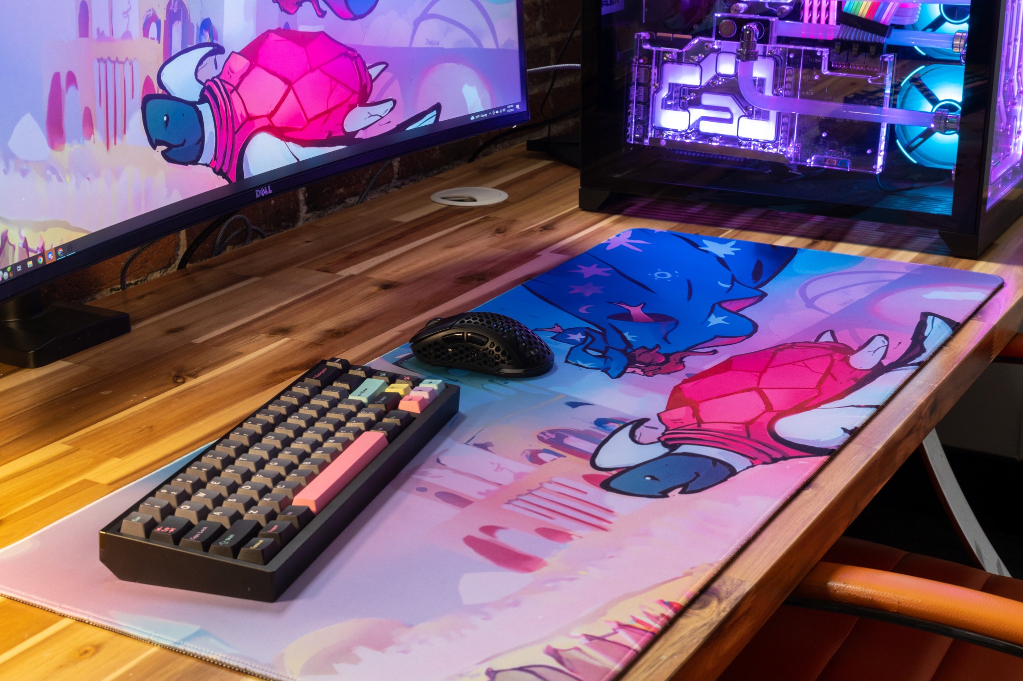 Jorbs Turtle Friend Content Creator Collaboration Limited Edition XL Gaming Mouse Pad - Large Non-Slip Desk Mat for PC, Mac, Streaming & Esports Setup