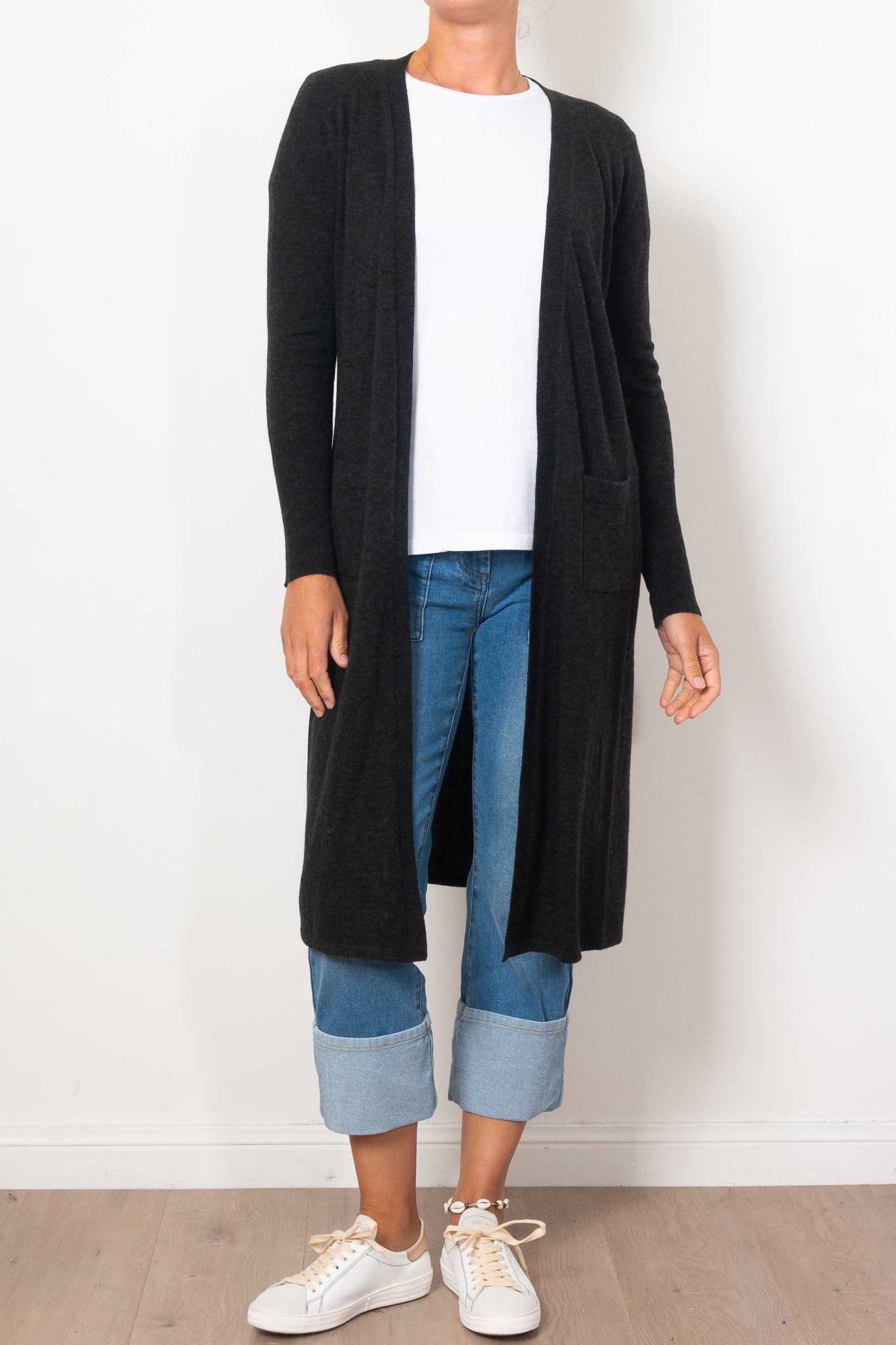 Bridge & Lord Women's Longline Cardigan Sweater - Soft Knit Open Front Wrap for Office, Casual & Layering