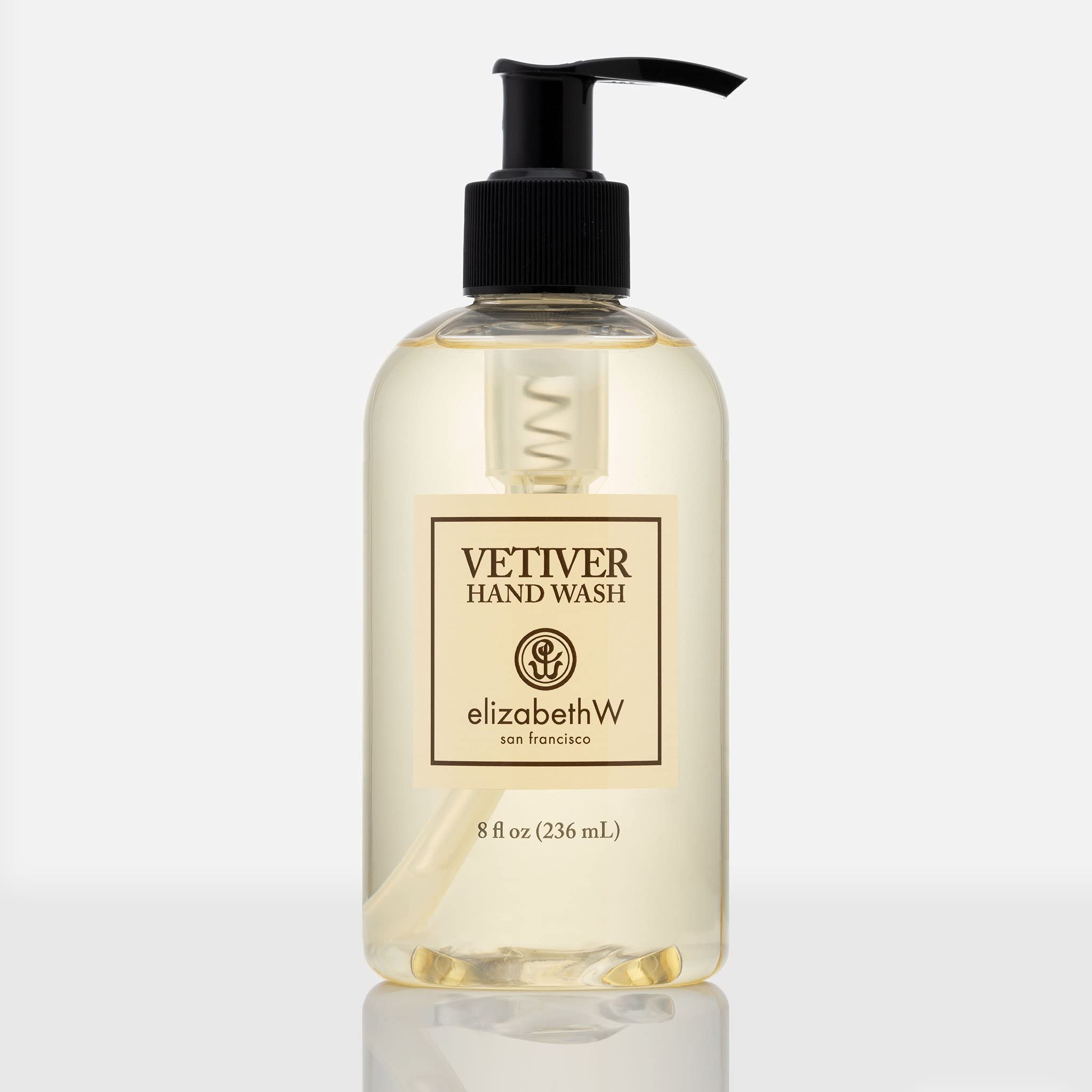 Organic Vetiver Hand Wash Soap - Natural Antibacterial & Moisturizing for Dry Skin - Perfect for Bathroom, Kitchen & Travel Use