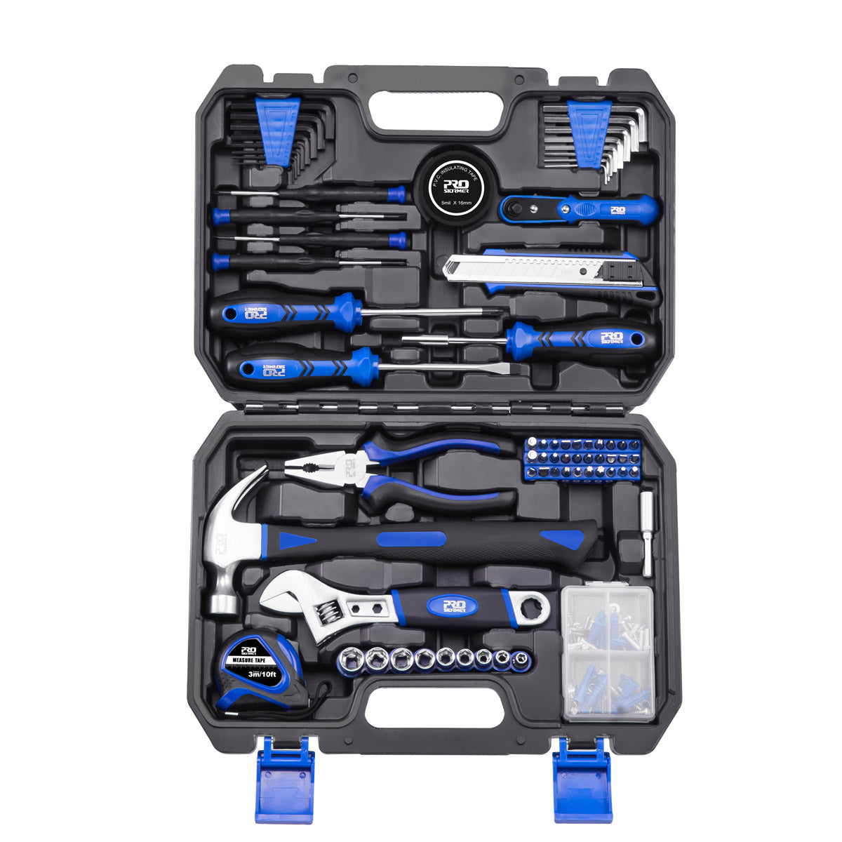 120-Piece Essential Home Tool Kit for DIY Repairs & Maintenance - Perfect for Household Fixes, Furniture Assembly, and Small Projects