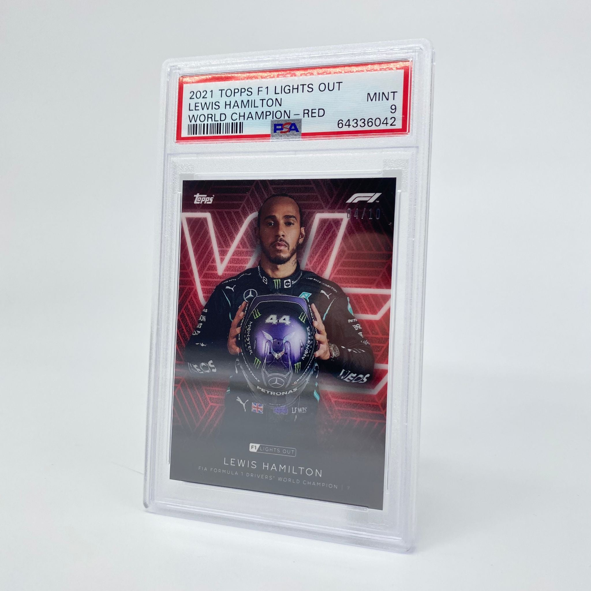 PSA 9 Graded 2004 Lewis Hamilton Formula 1 Drivers World Champion Trading Card - Perfect for F1 Collectors & Sports Memorabilia Enthusiasts