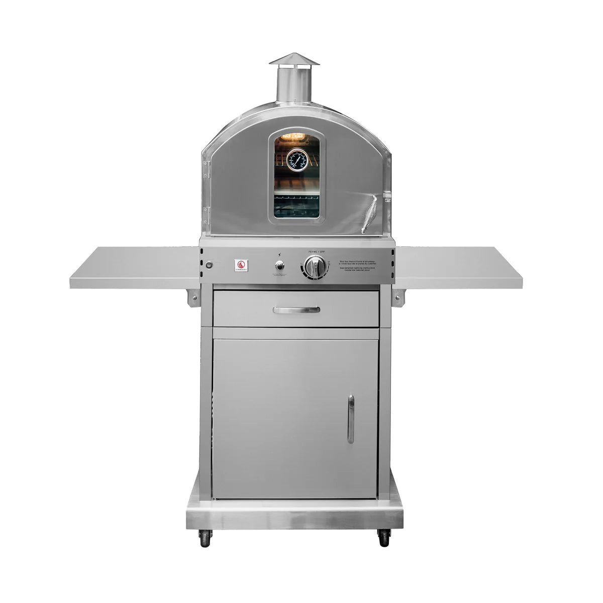 Summerset Grills Freestanding Outdoor Oven - Premium Stainless Steel Pizza & Bread Oven for Backyard, Patio, and Camping Use