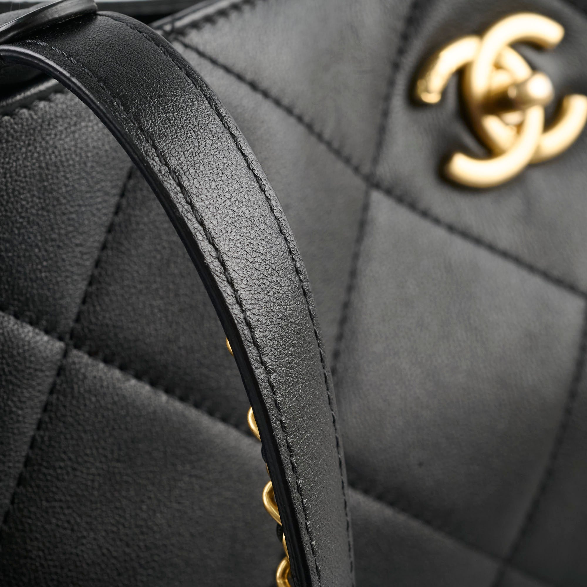 Chanel Quilted Leather Tote Bag for Women - Classic Black Designer Handbag - Perfect for Work, Travel & Everyday Luxury