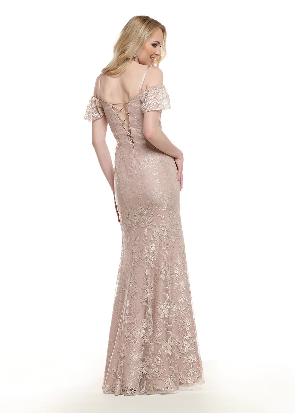 Elegant Off-the-Shoulder Bridesmaid Dress with Detachable Straps - Perfect for Weddings, Formal Events & Special Occasions