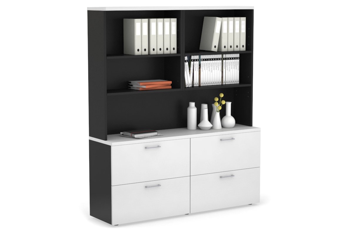 Small Lateral Filing Cabinet with Open Hutch - 62.99