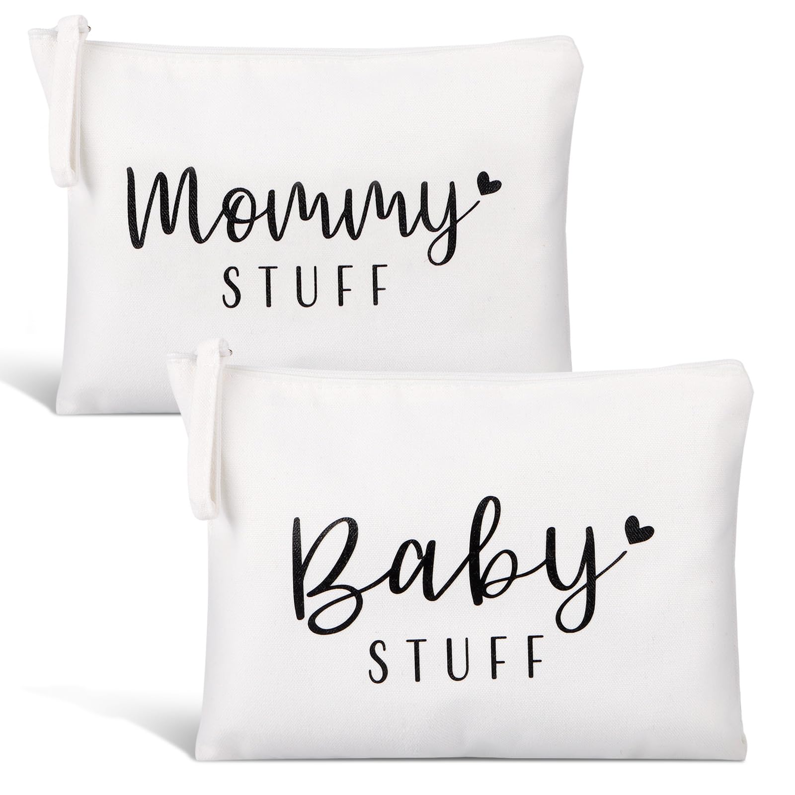 DDLP New Mom Gift Set - Premium Canvas Mommy and Baby Pouch | Thoughtful Pregnancy & Baby Shower Present for Expecting Mothers | Perfect for Hospital Visits, Diaper Storage & On-the-Go Parenting