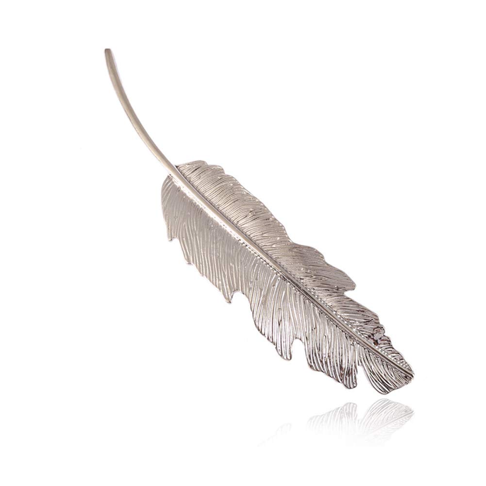 Elegant Leaf-Shaped Metal Alloy Hair Clips for Women - Simple Design Hair Accessories - Perfect for Weddings, Parties, and Everyday Styling