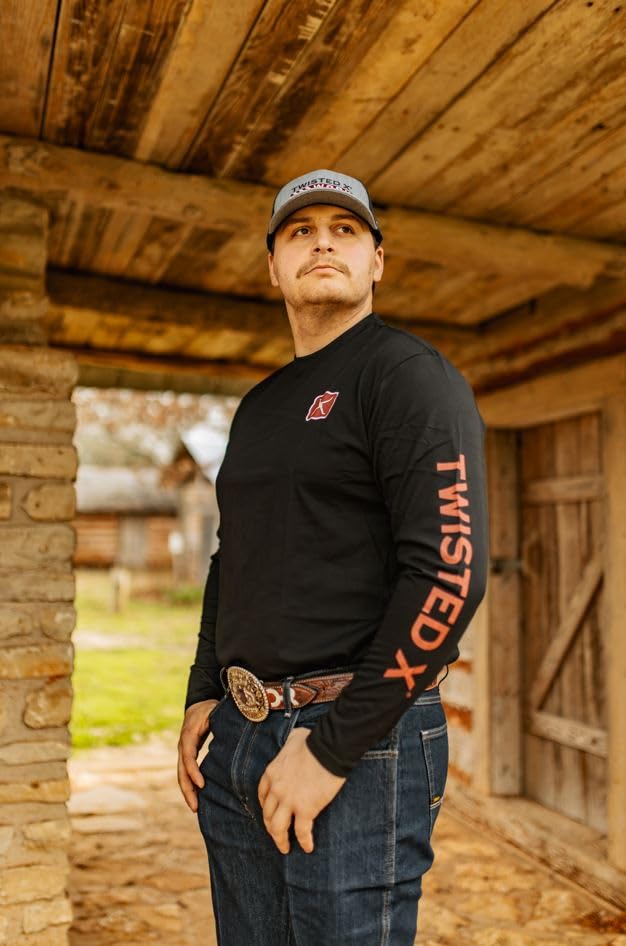 **Twisted X Unisex Long Sleeve Shirt - Comfortable & Stylish Cotton Shirt for Men & Women - Perfect for Casual Wear, Outdoor Activities & Work**