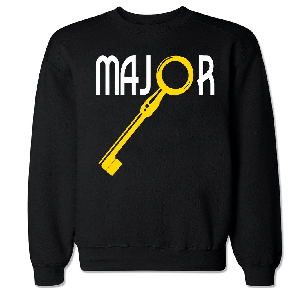 FTD Apparel Men's Major Key Crew Neck Sweater - Soft Cotton Knit Pullover for Casual Wear & Winter Layering | Office, Date Night & Weekend Outfits